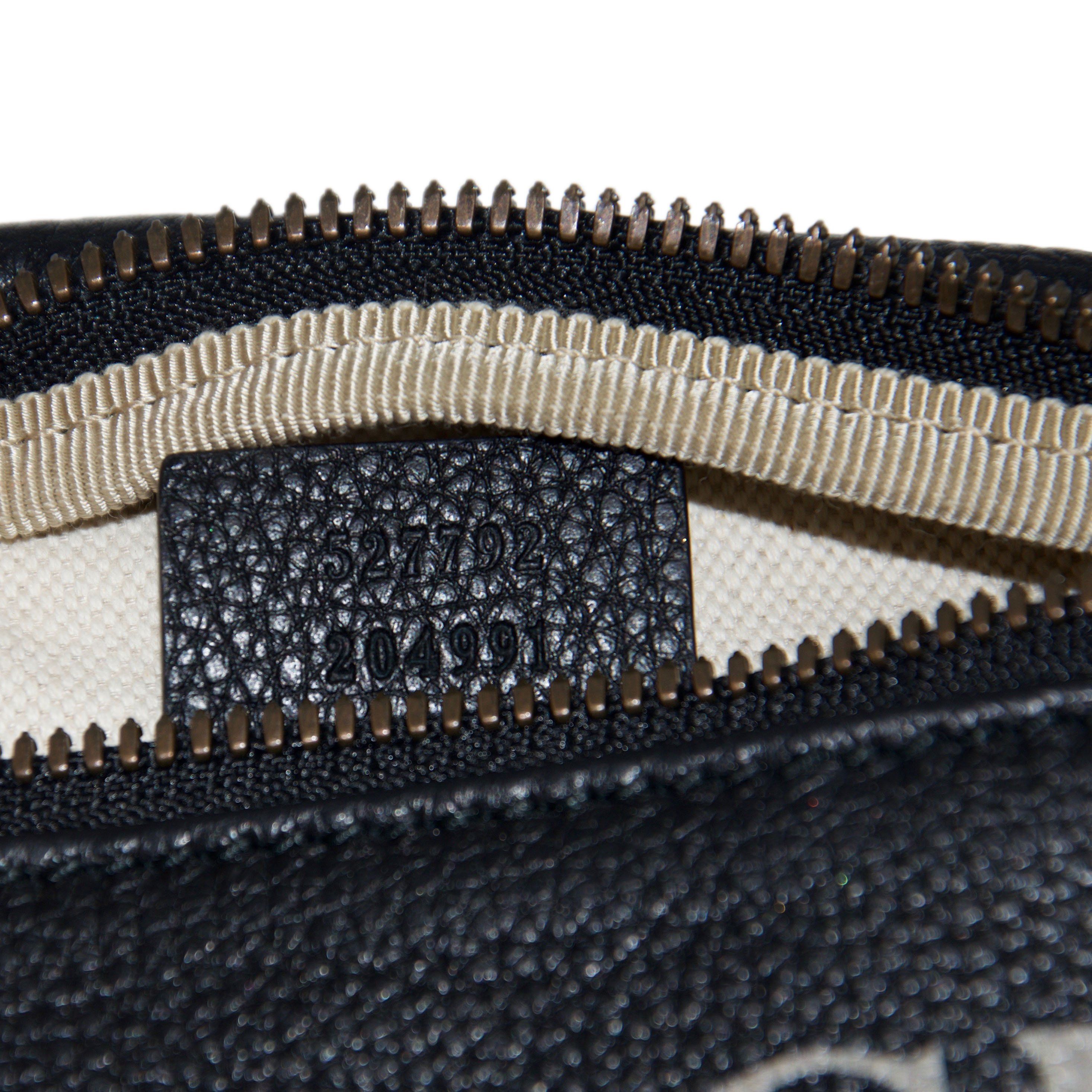 Gucci Small Print Leather Belt Bag