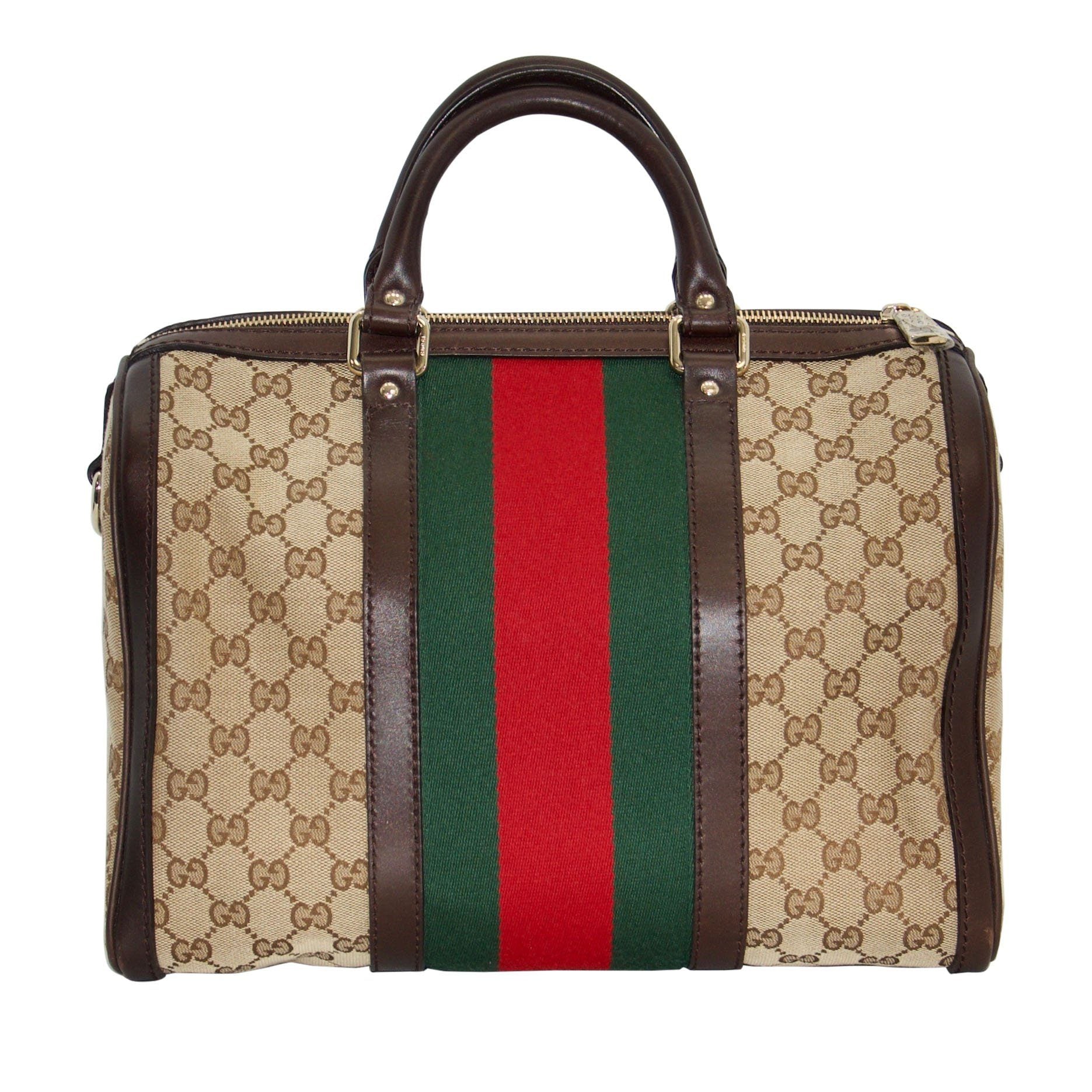 Gucci Vintage Web Original GG Boston Bag