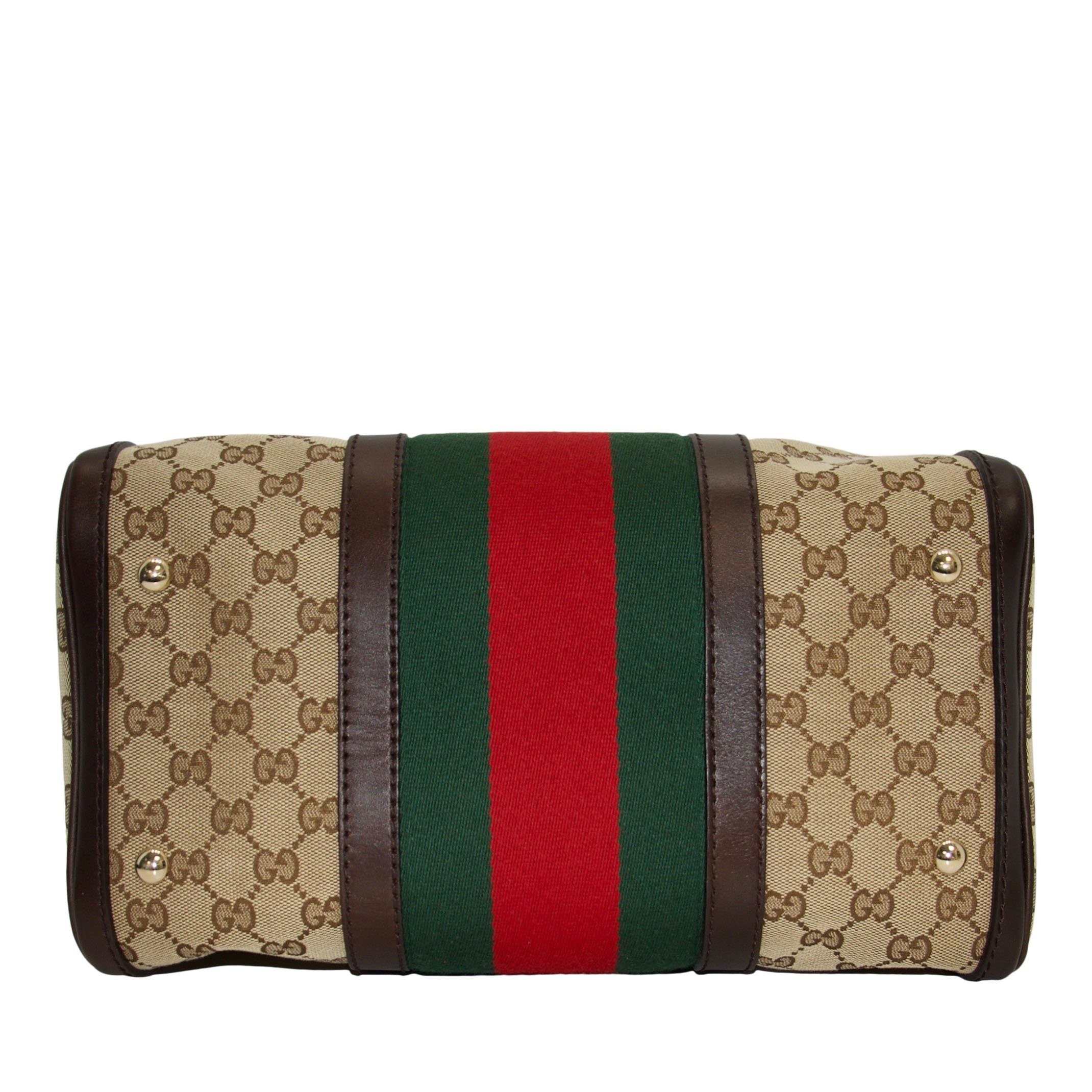 Gucci Vintage Web Original GG Boston Bag