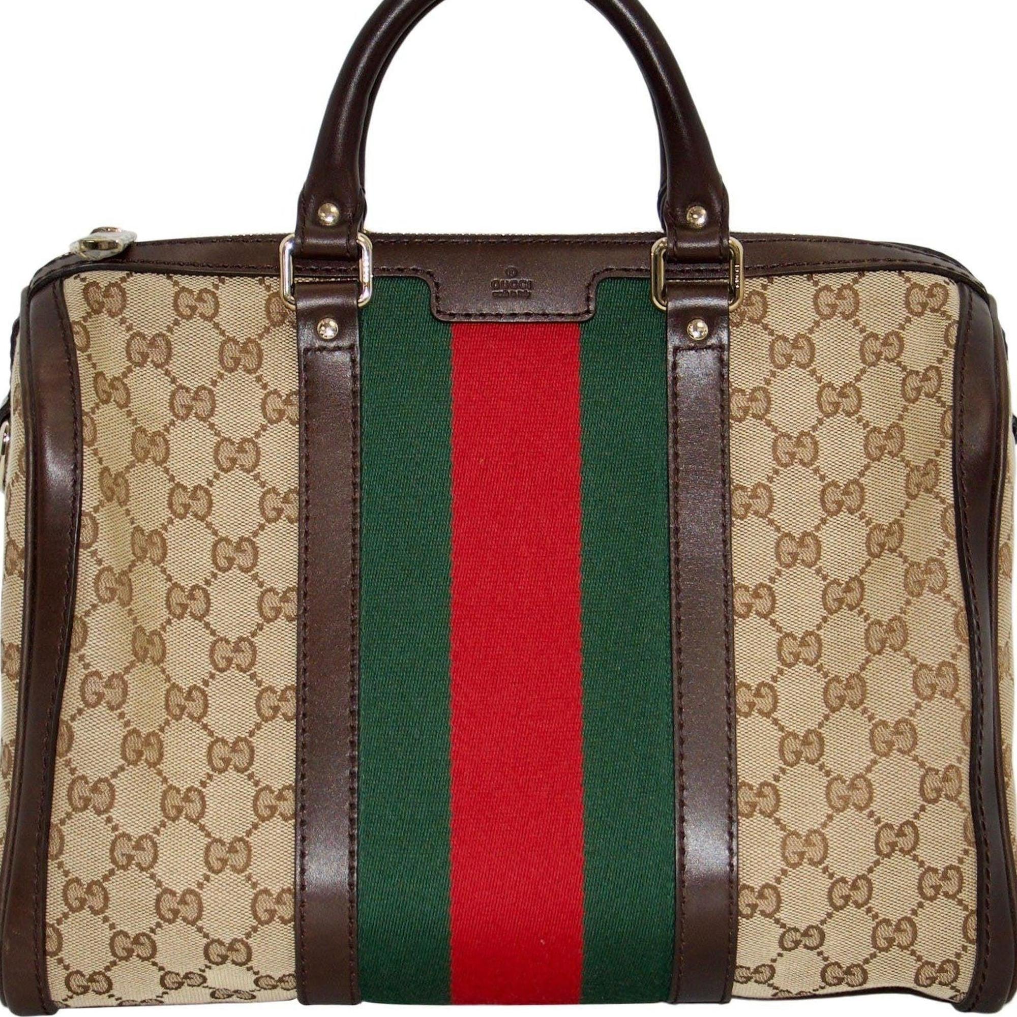 Gucci Vintage Web Original GG Boston Bag