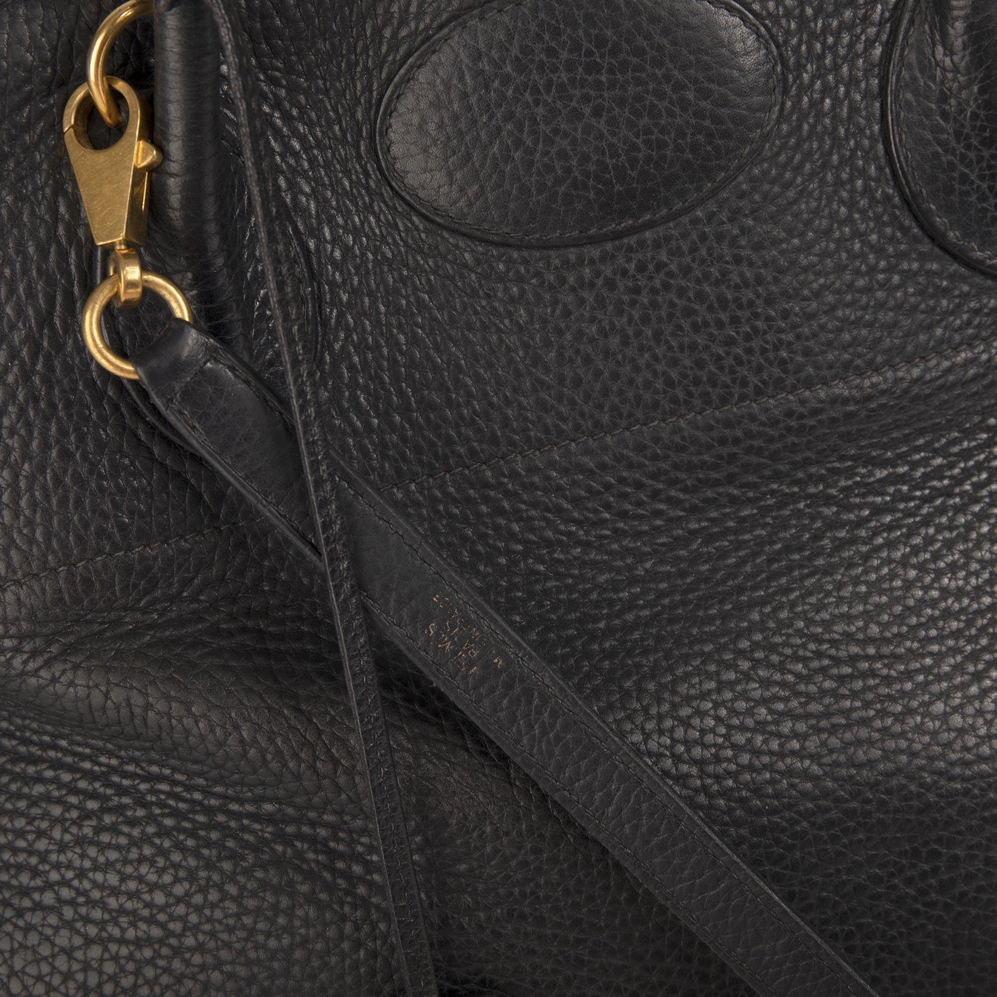 Hermes Black Clemence Bolide 35