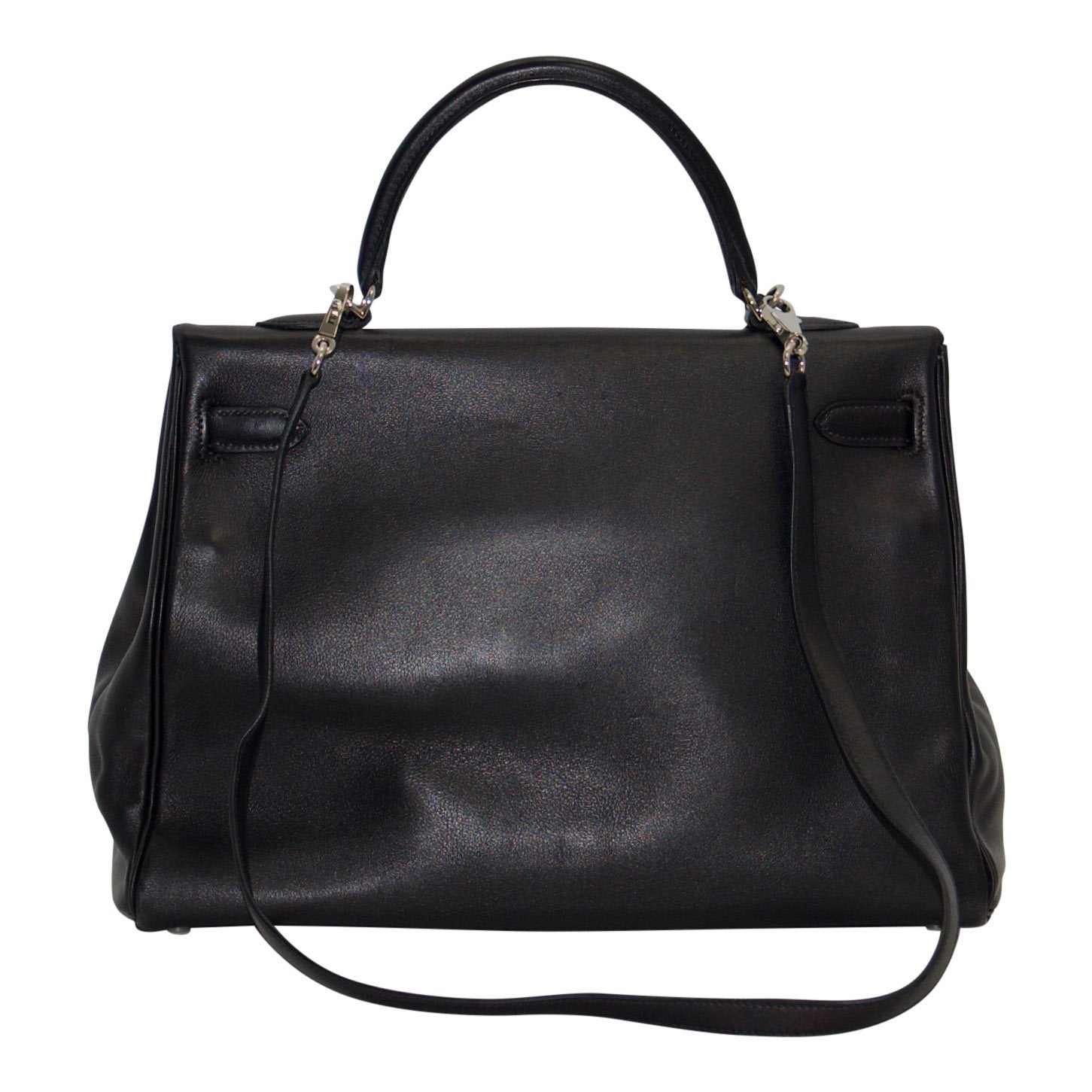 Hermes Black Swift Leather Kelly 35