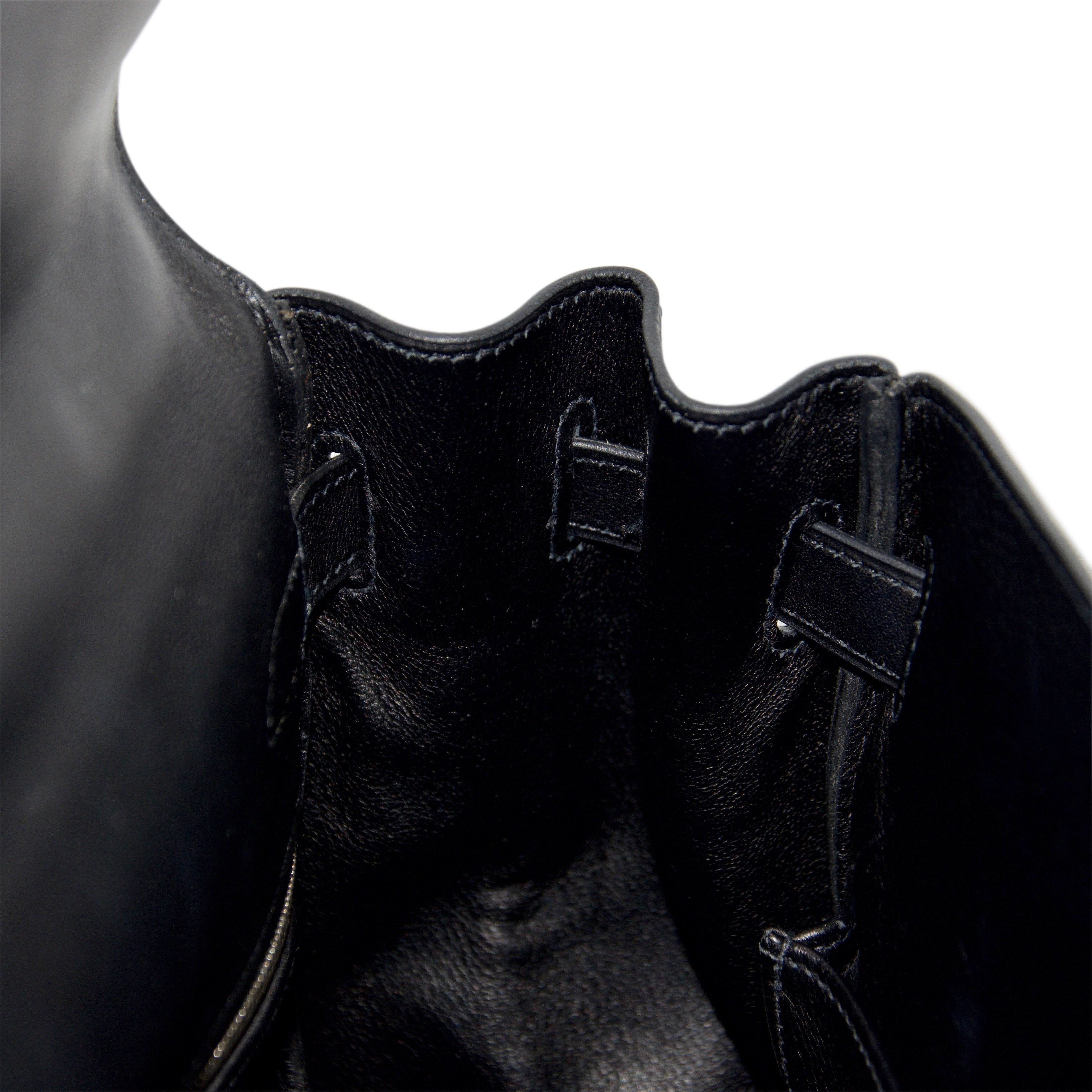 Hermes Black Swift Leather Kelly 35