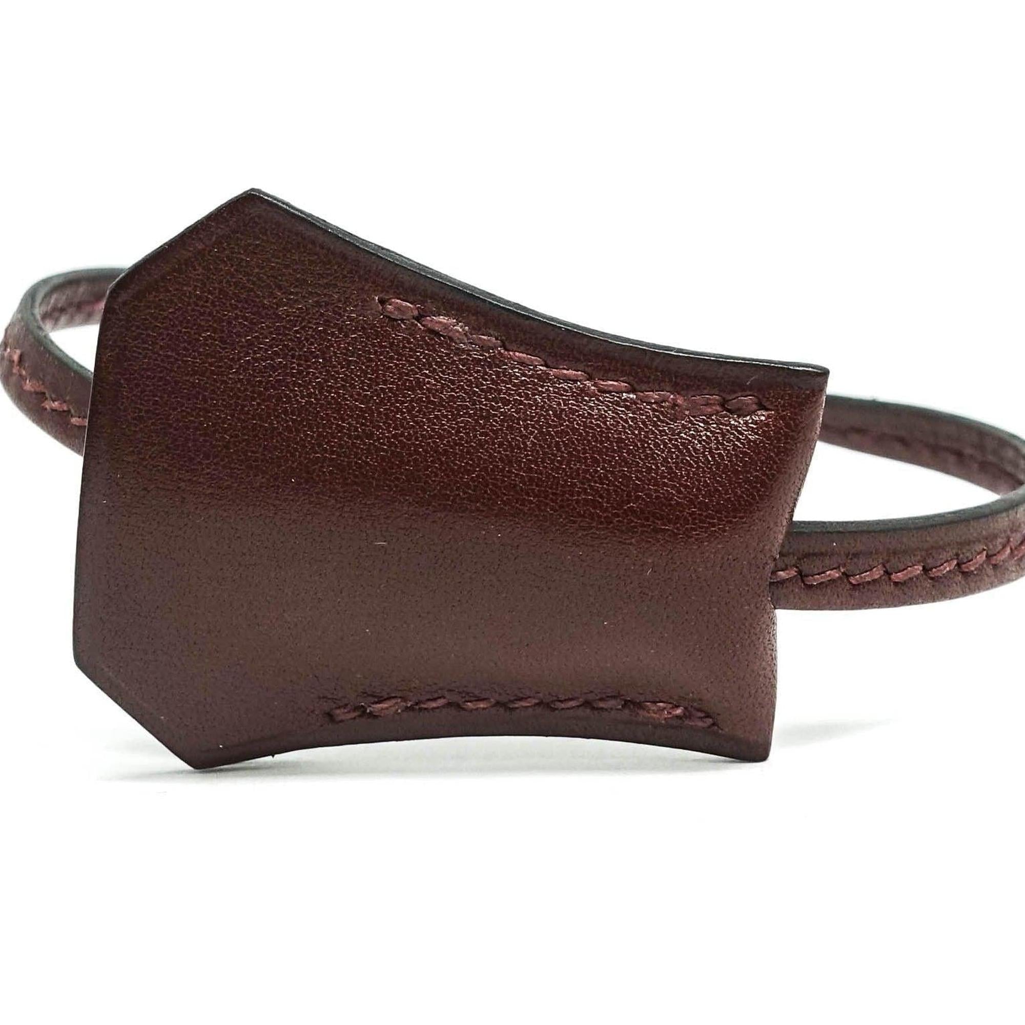 Hermes Brown Leather Clochette