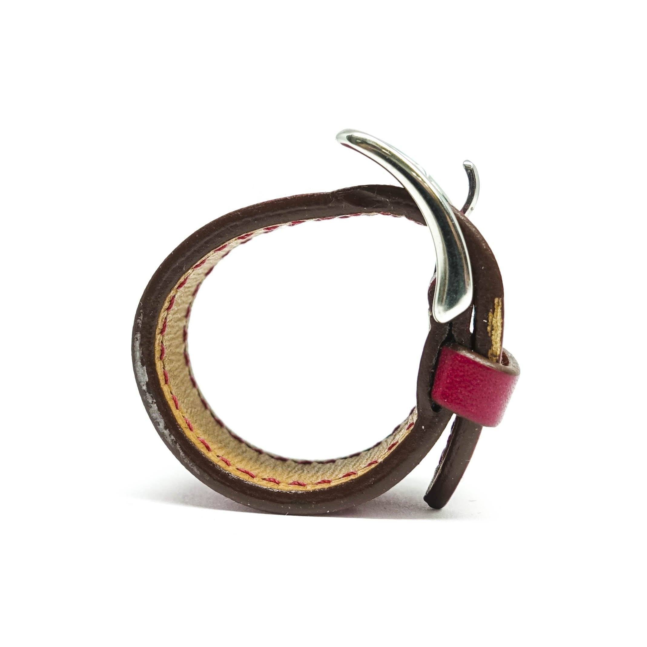 Hermes Leather Scarf Ring
