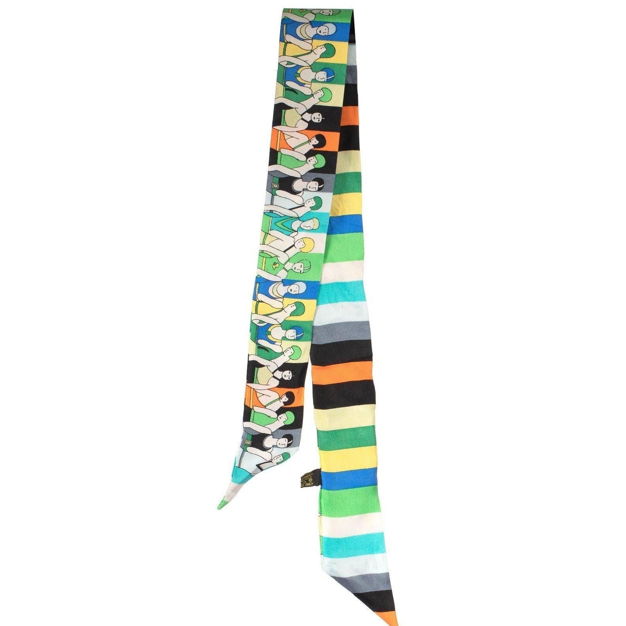 Hermes Les Baigneuses Silk Twilly