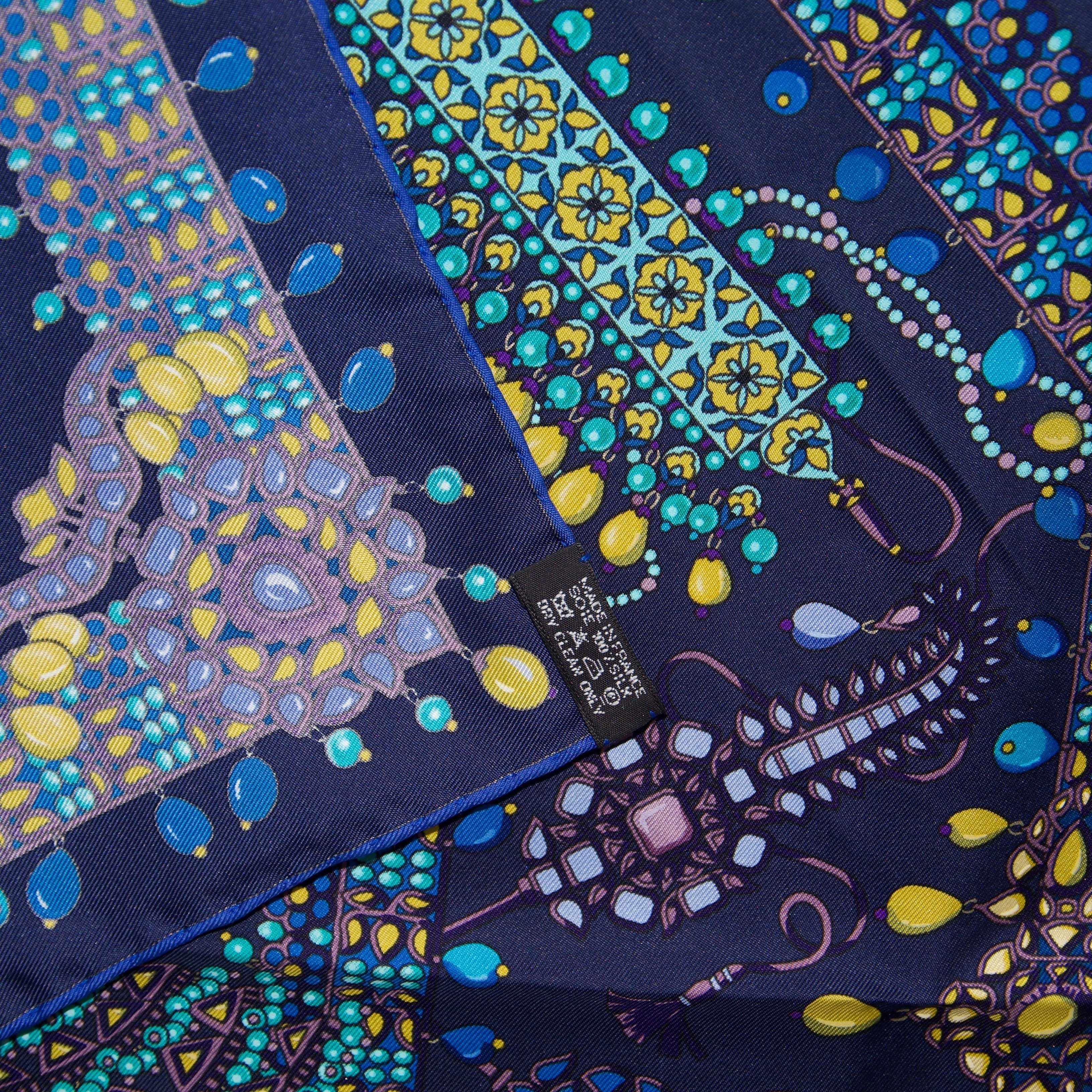 Hermes "Papures Des Maharajas" Silk Scarf