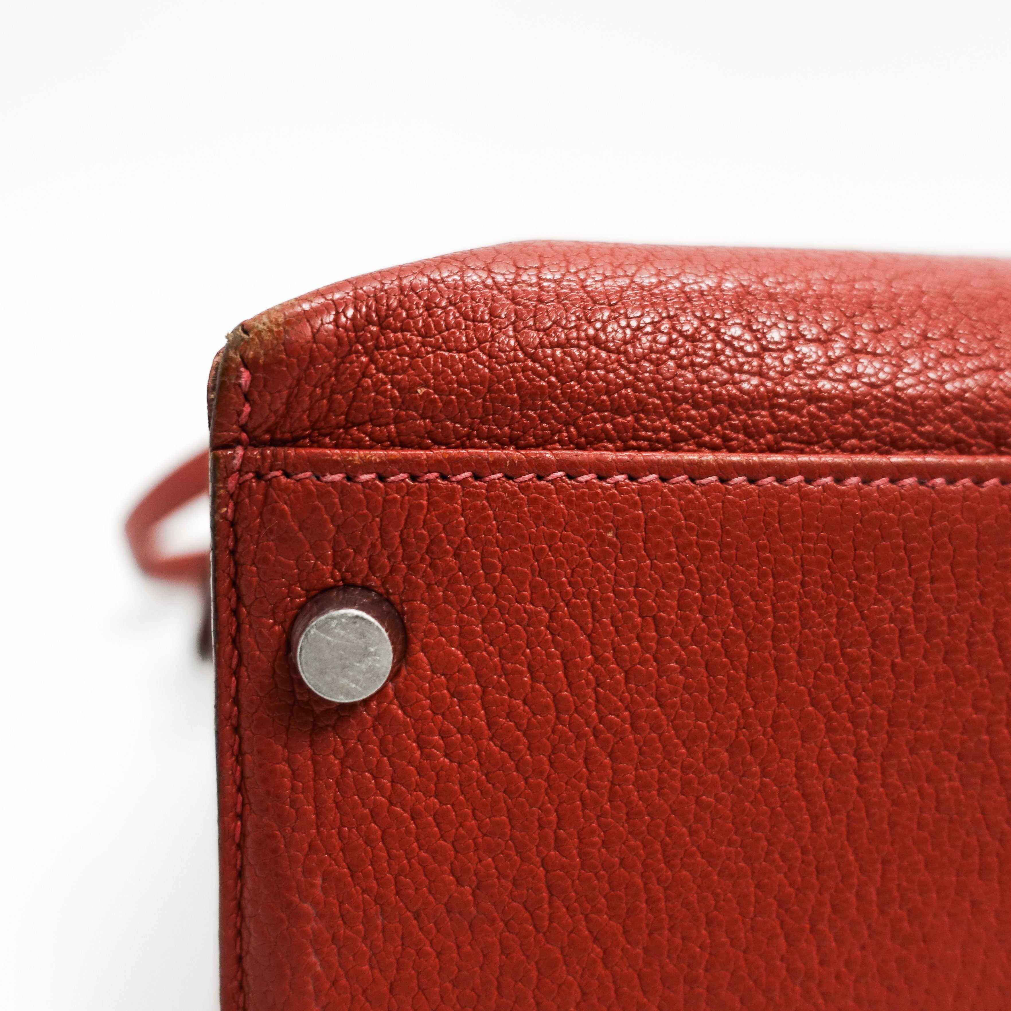 Hermes Red Kelly 32