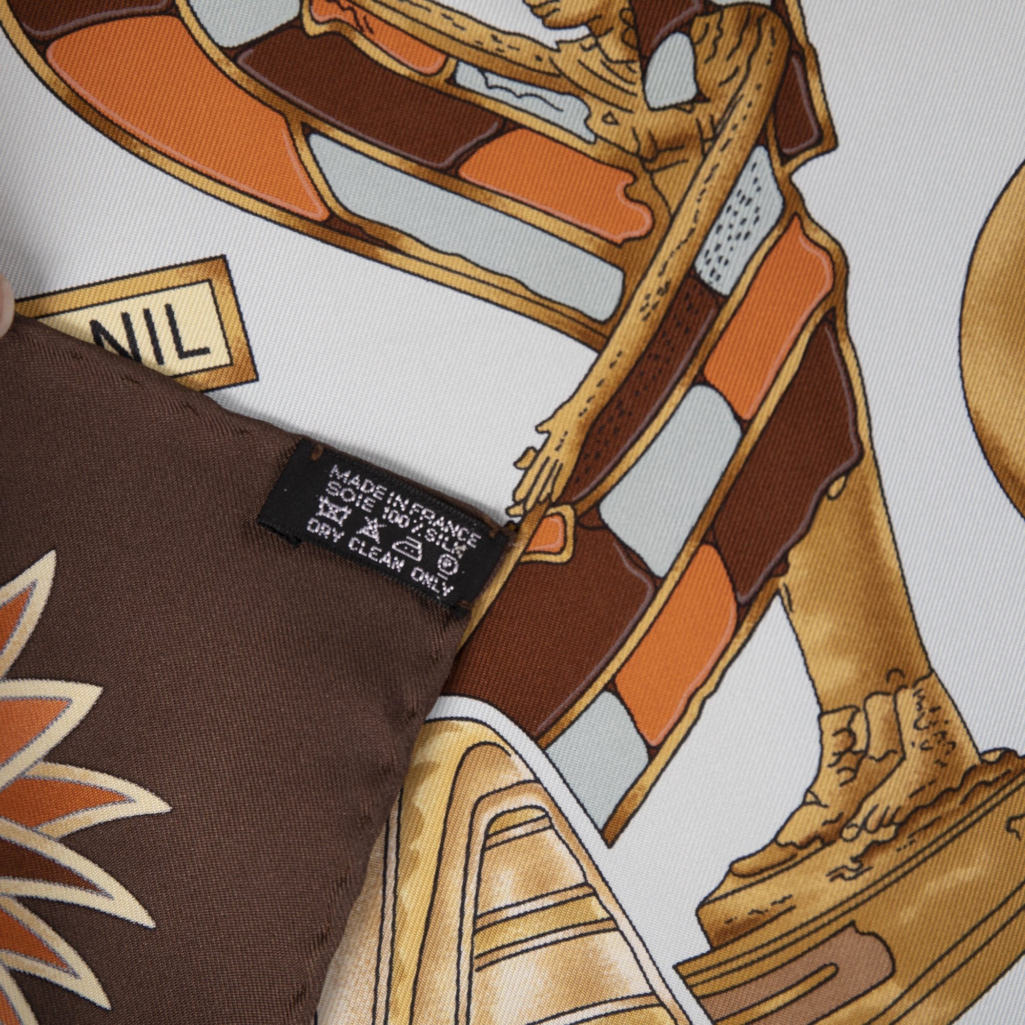 Hermes "Tresors Du Nil" Silk Scarf w/ Box