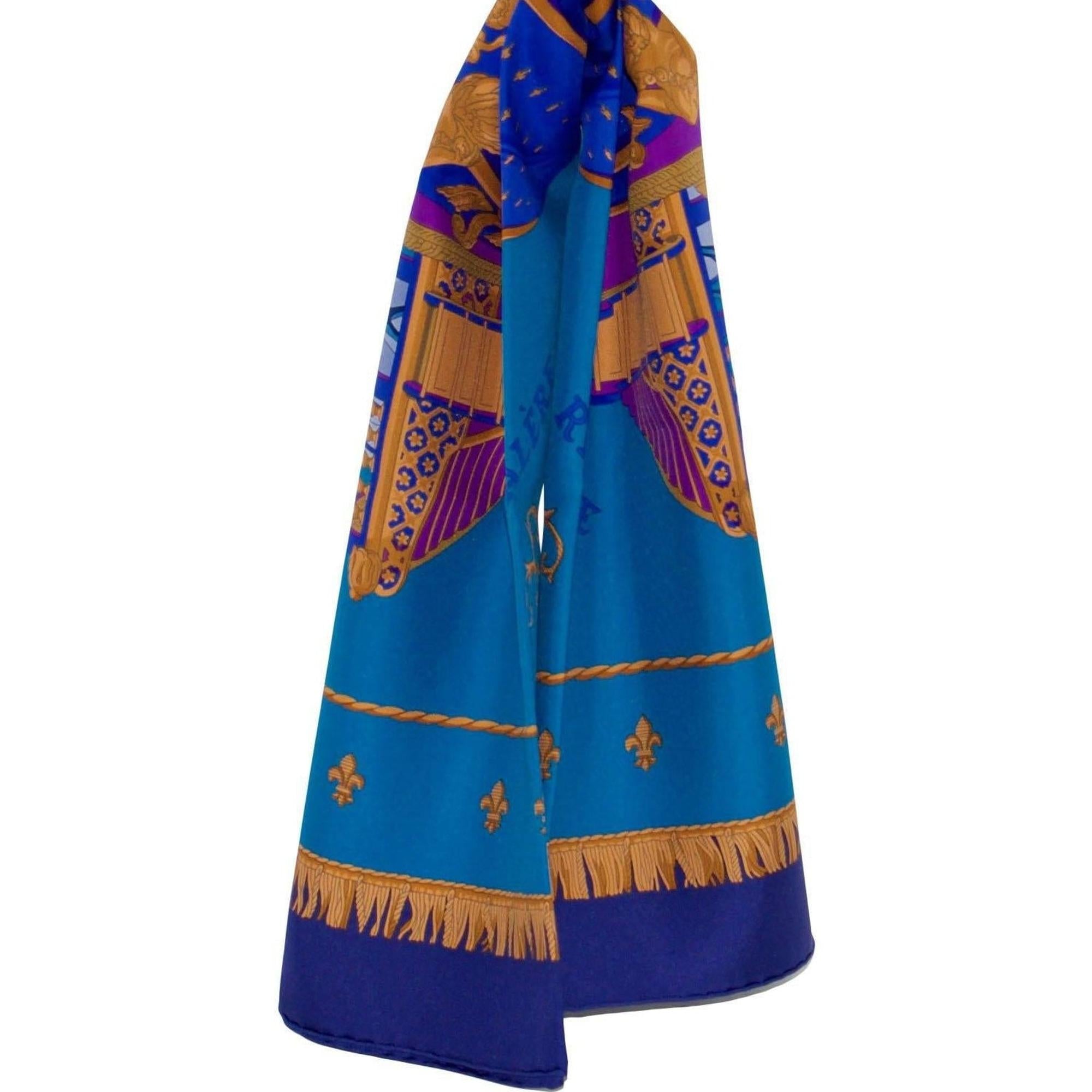 Hermes "Vue Du Carosse De La Galere" Silk Scarf