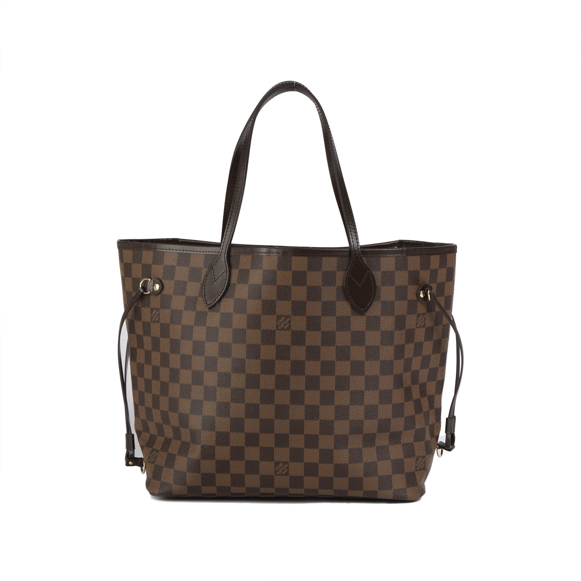 Louis Vuitton 2018 Damier Ebene Neverfull MM w/ Pouch