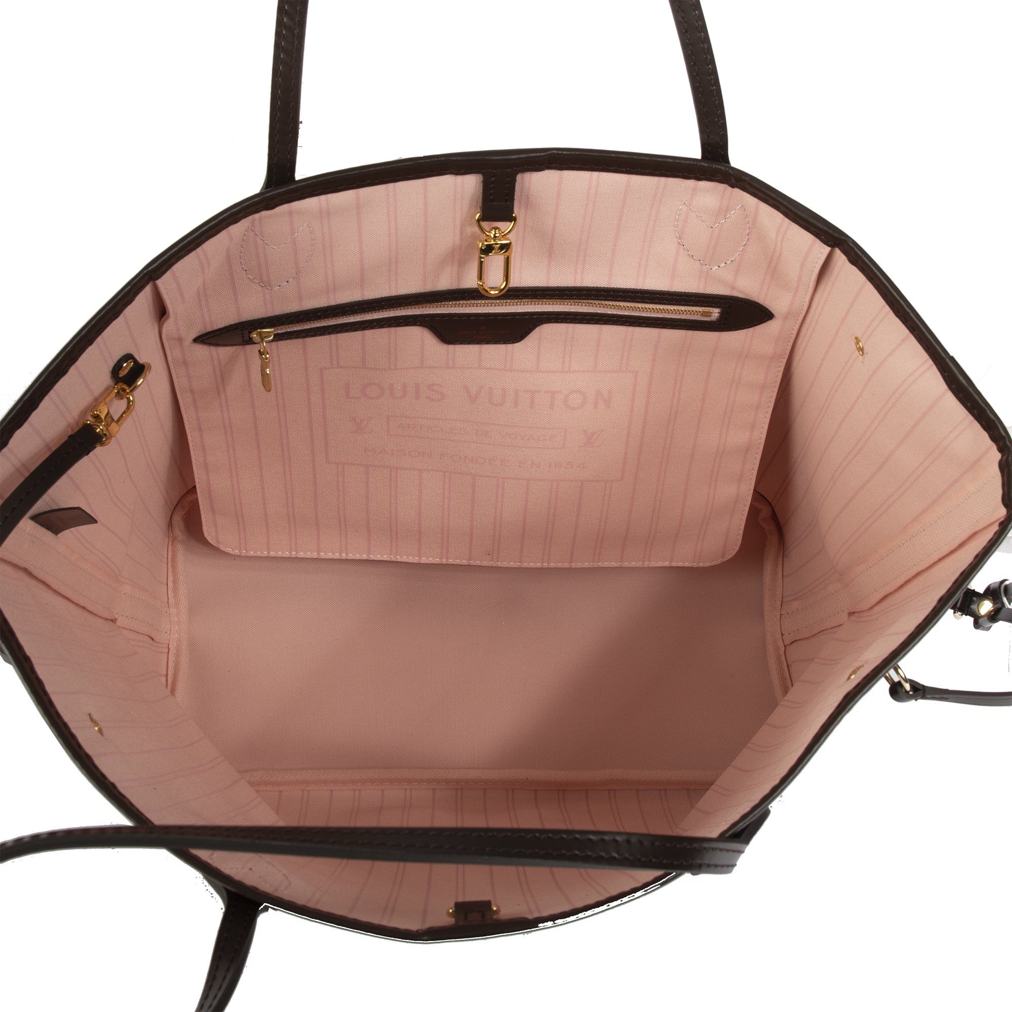 Louis Vuitton 2018 Damier Ebene Neverfull MM w/ Pouch