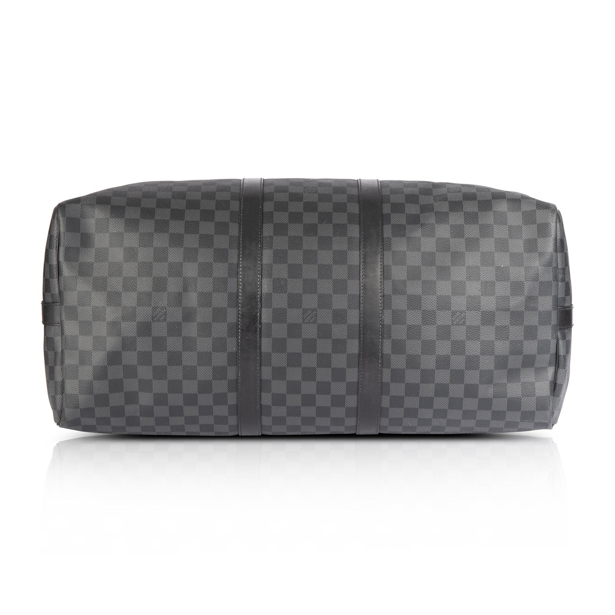 Louis Vuitton 2018 Damier Graphite Keepall Bandouliere 55