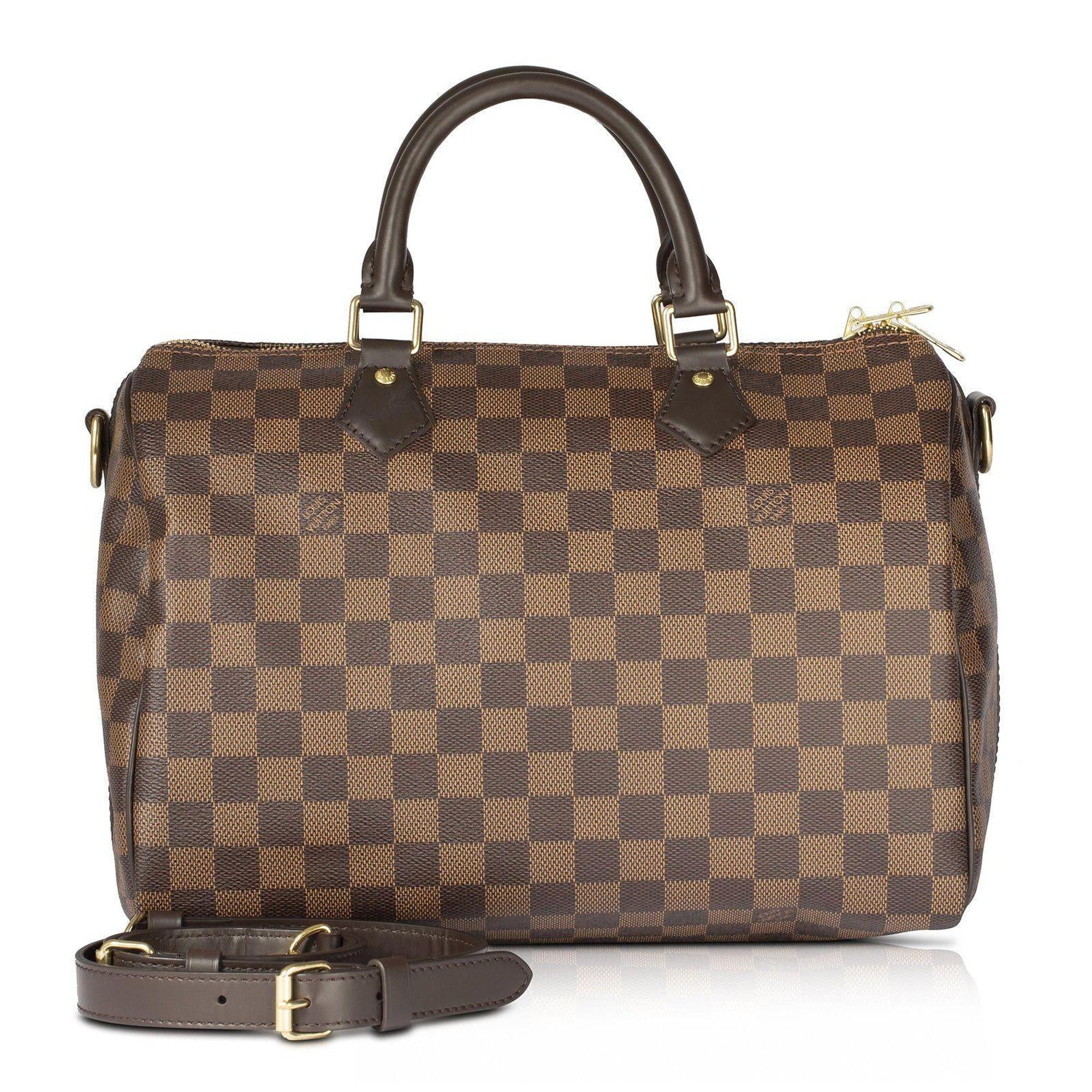 Louis Vuitton 2019 Damier Ebene Speedy Bandouliere 30 w/ Receipt & Box