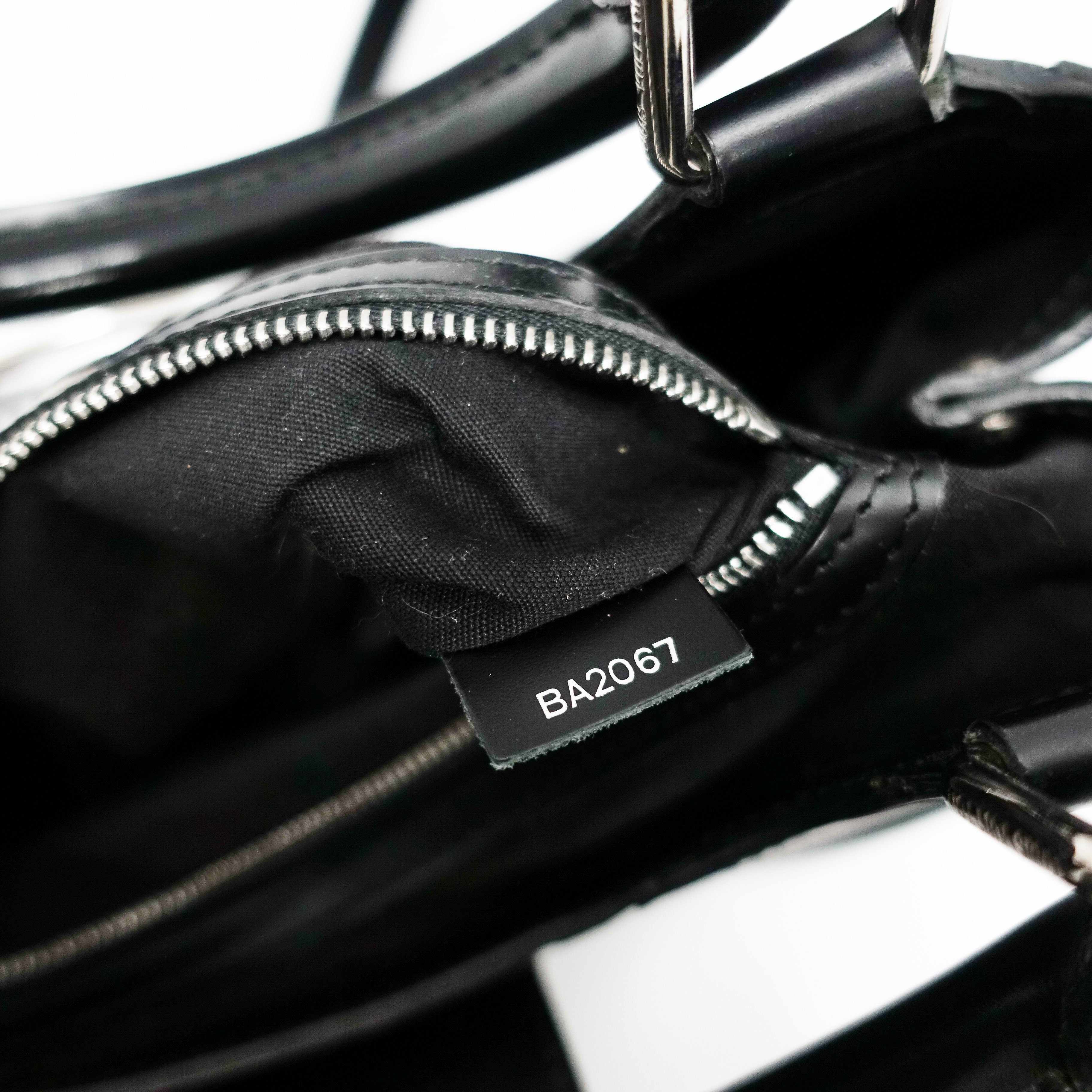 Louis Vuitton Black Epi Leather Sac Montaigne Bag with Strap