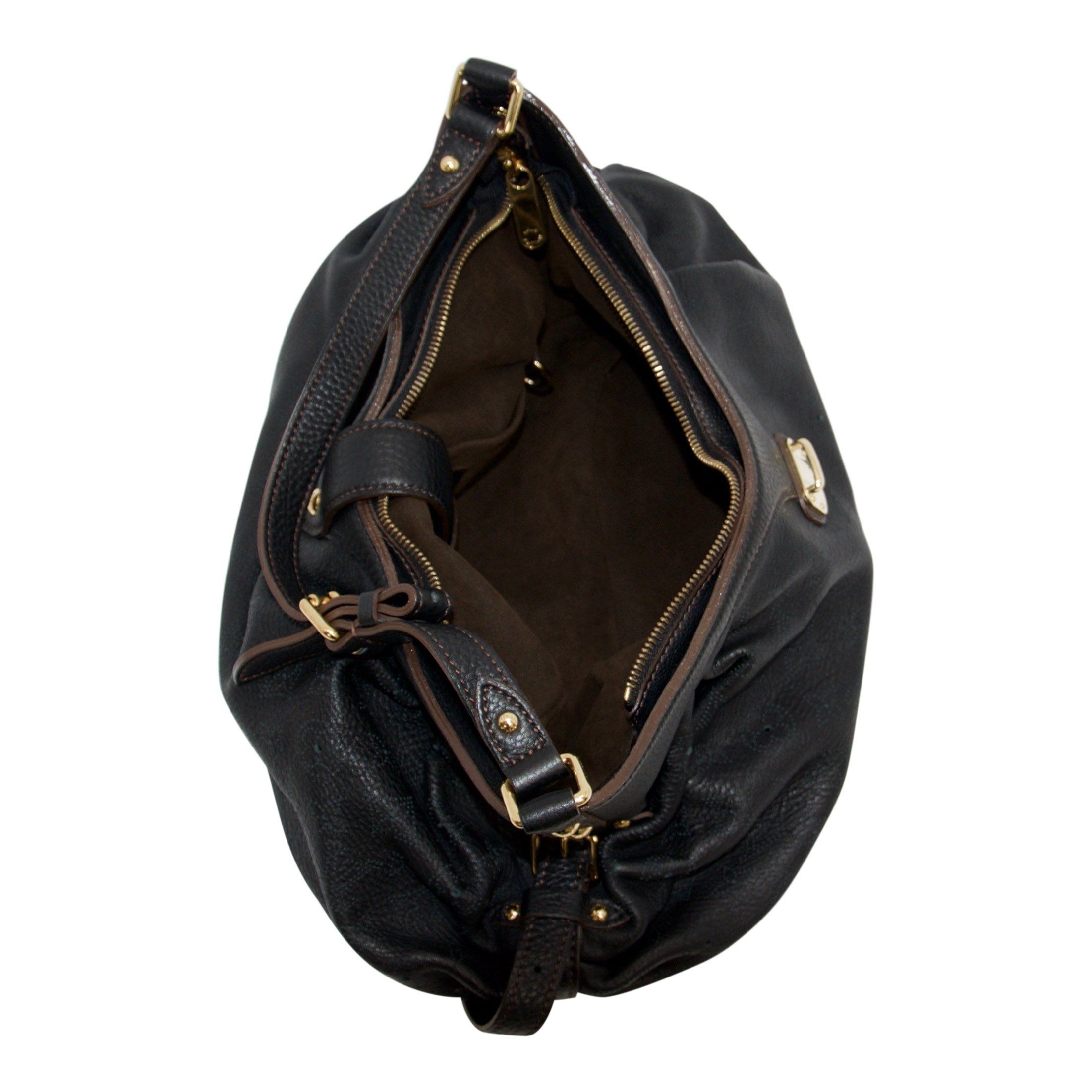 Louis Vuitton Black Mahina XS Hobo