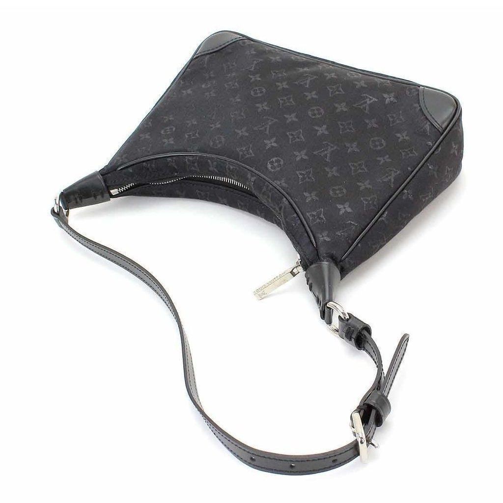 Louis Vuitton Black Satin Mini Pochette Boulogne