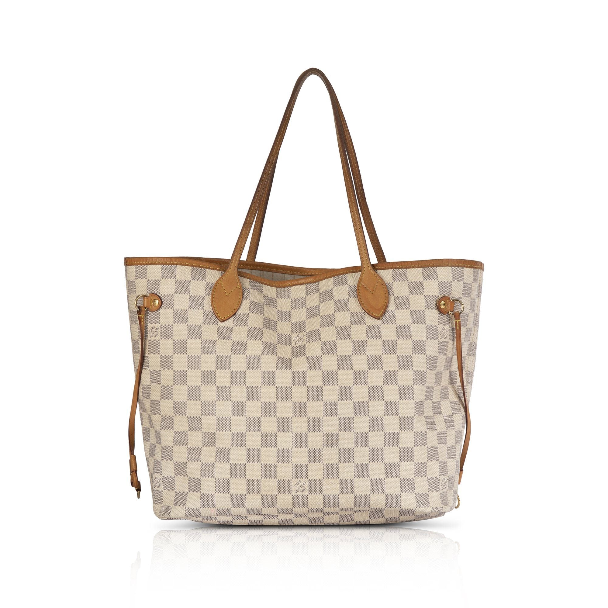 Louis Vuitton Damier Azur Neverfull MM with Pouch