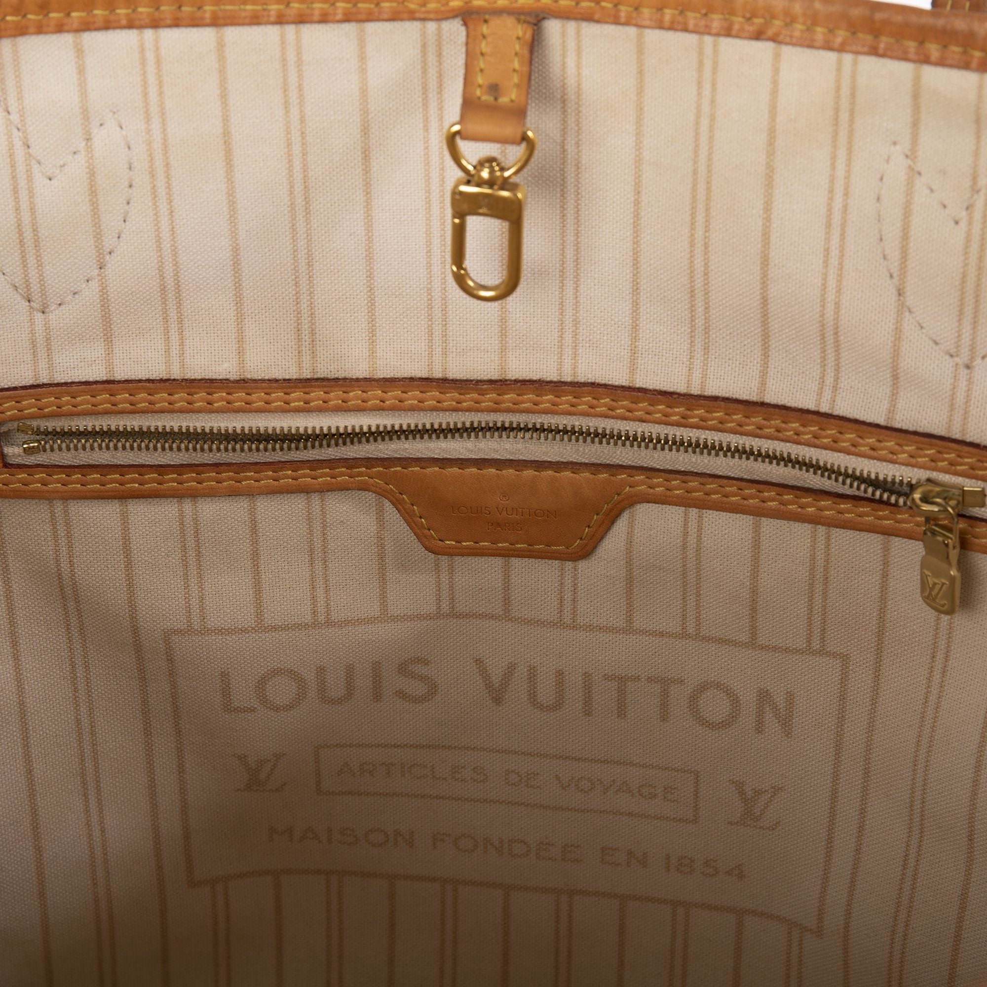 Louis Vuitton Damier Azur Neverfull MM with Pouch