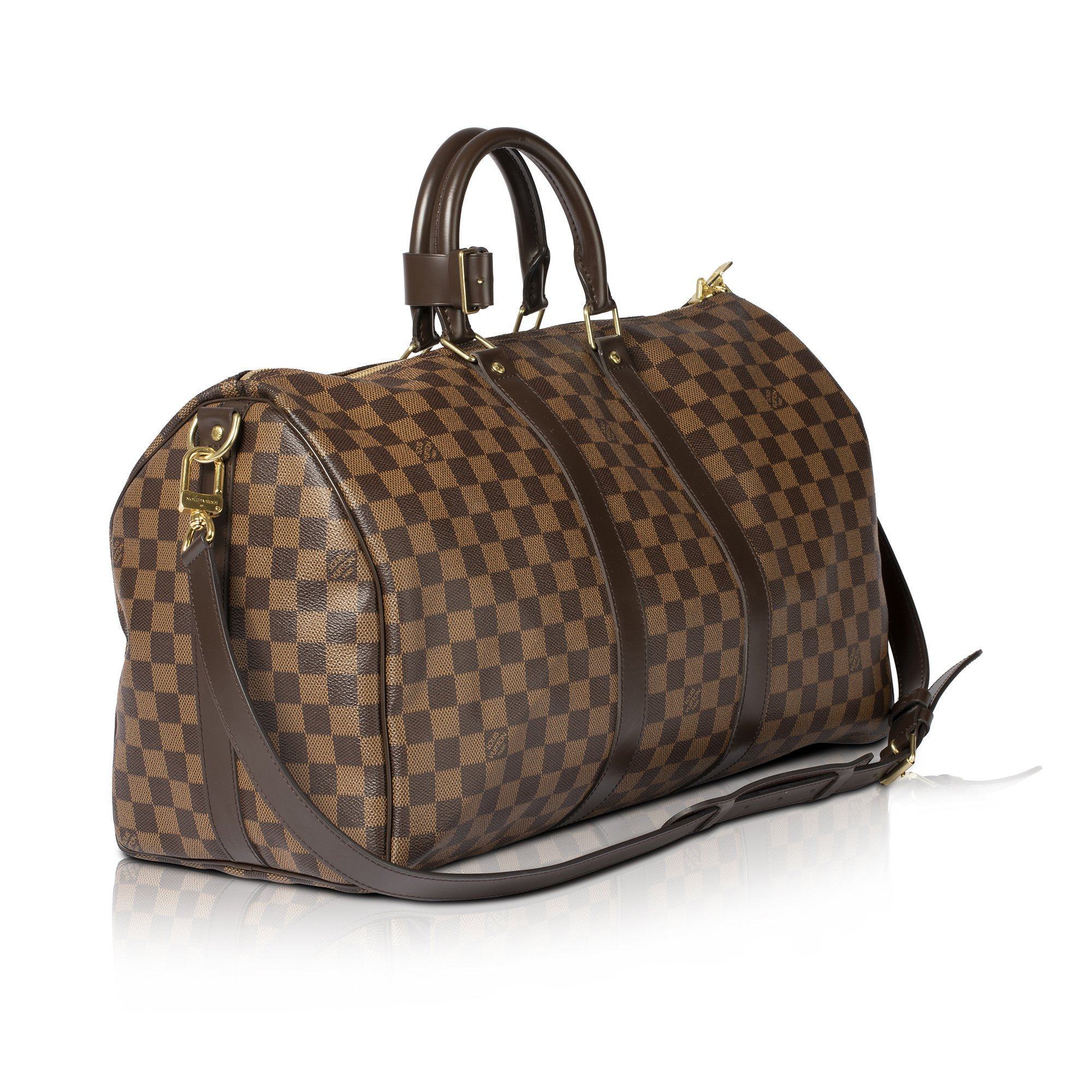 Louis Vuitton Damier Ebene Keepall Bandouliere 45