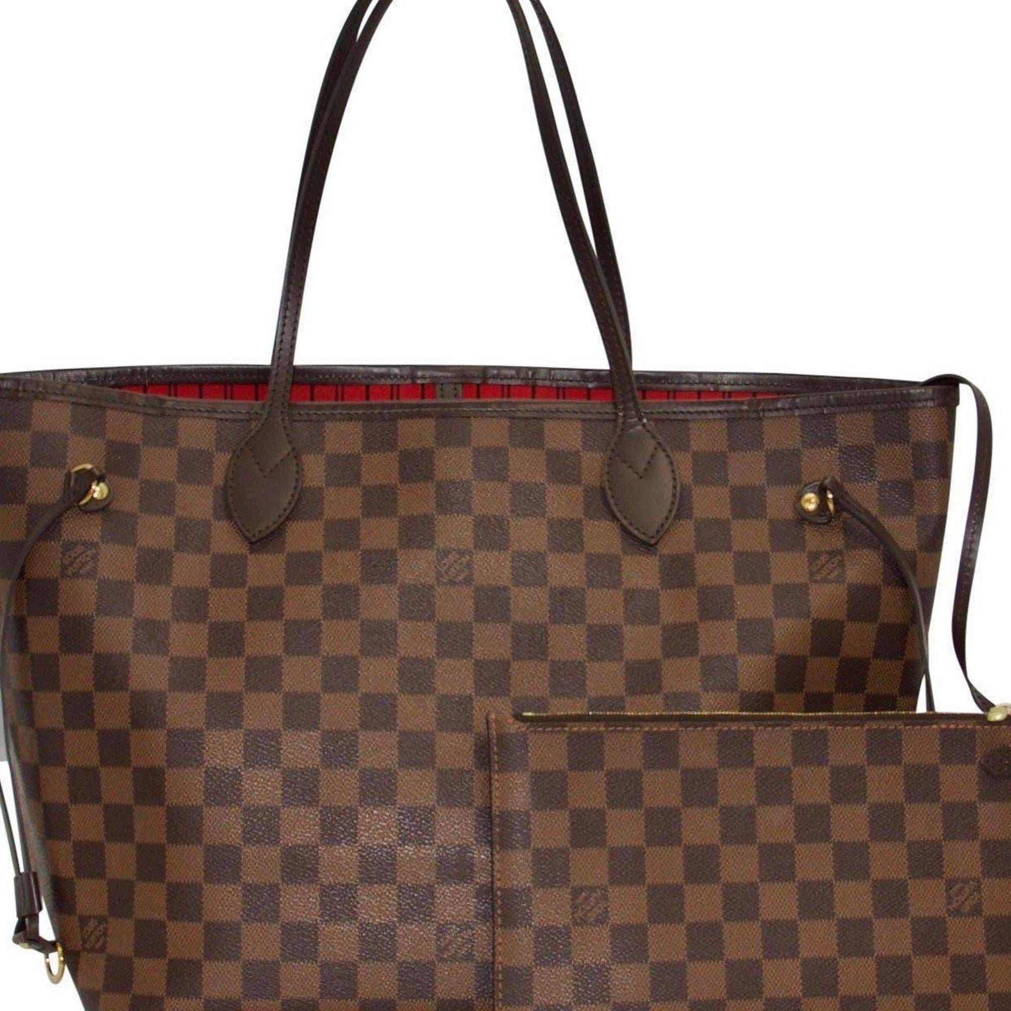 Louis Vuitton Damier Ebene Neverfull MM with Pouch