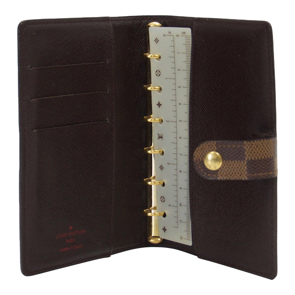 Louis Vuitton Damier Ebene Small Ring Agenda Cover