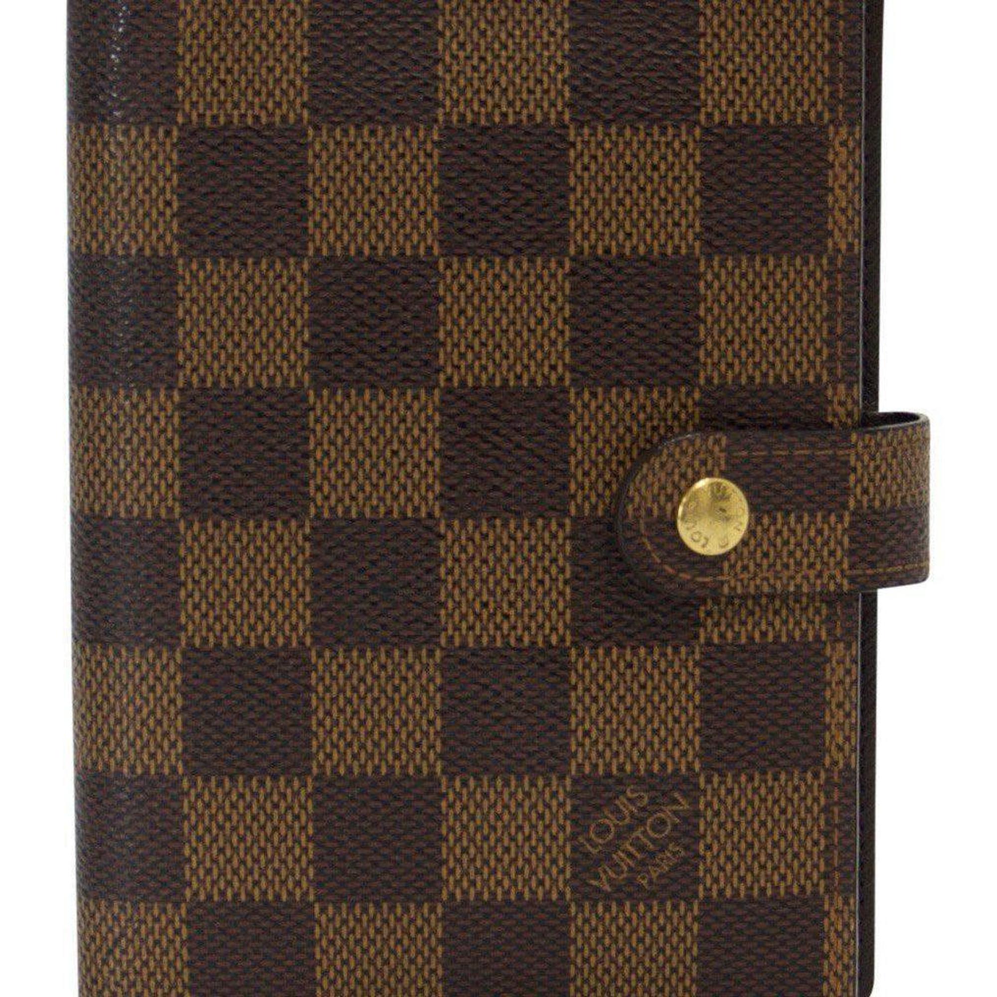 Louis Vuitton Damier Ebene Small Ring Agenda Cover