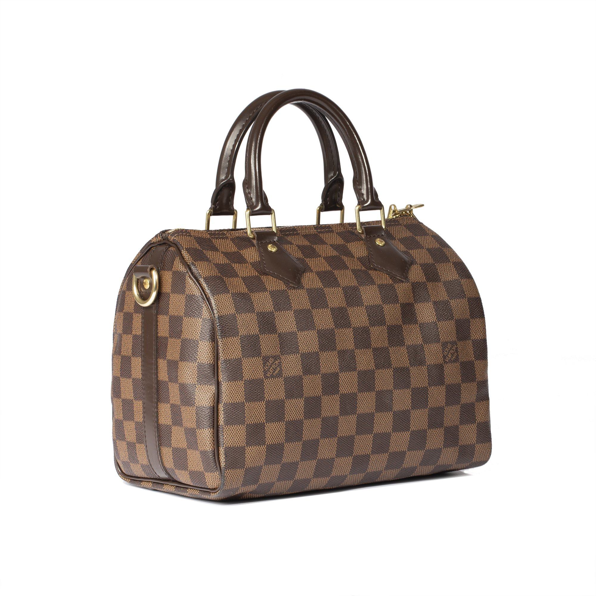 Louis Vuitton Damier Ebene Speedy Bandouliere 25