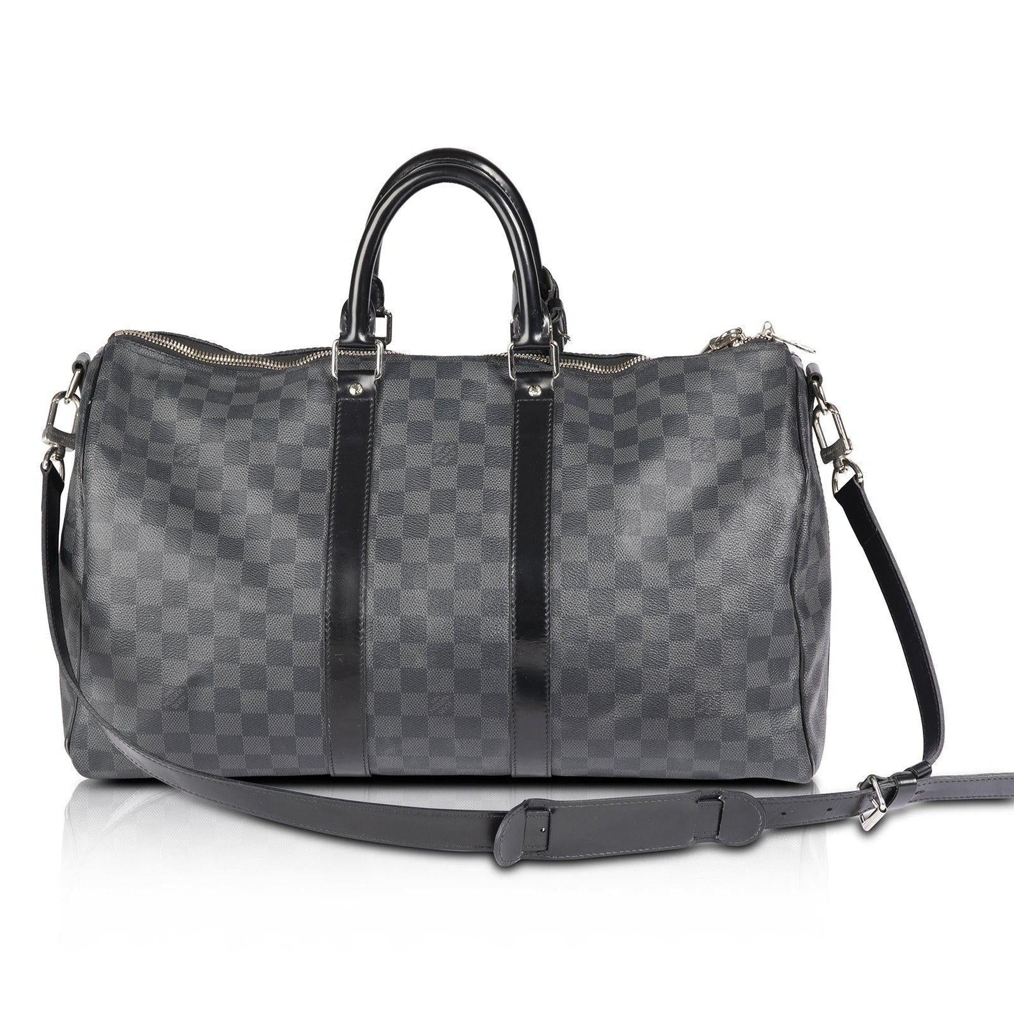 Louis Vuitton Damier Graphite Keepall Bandouliere 45 w/Receipt