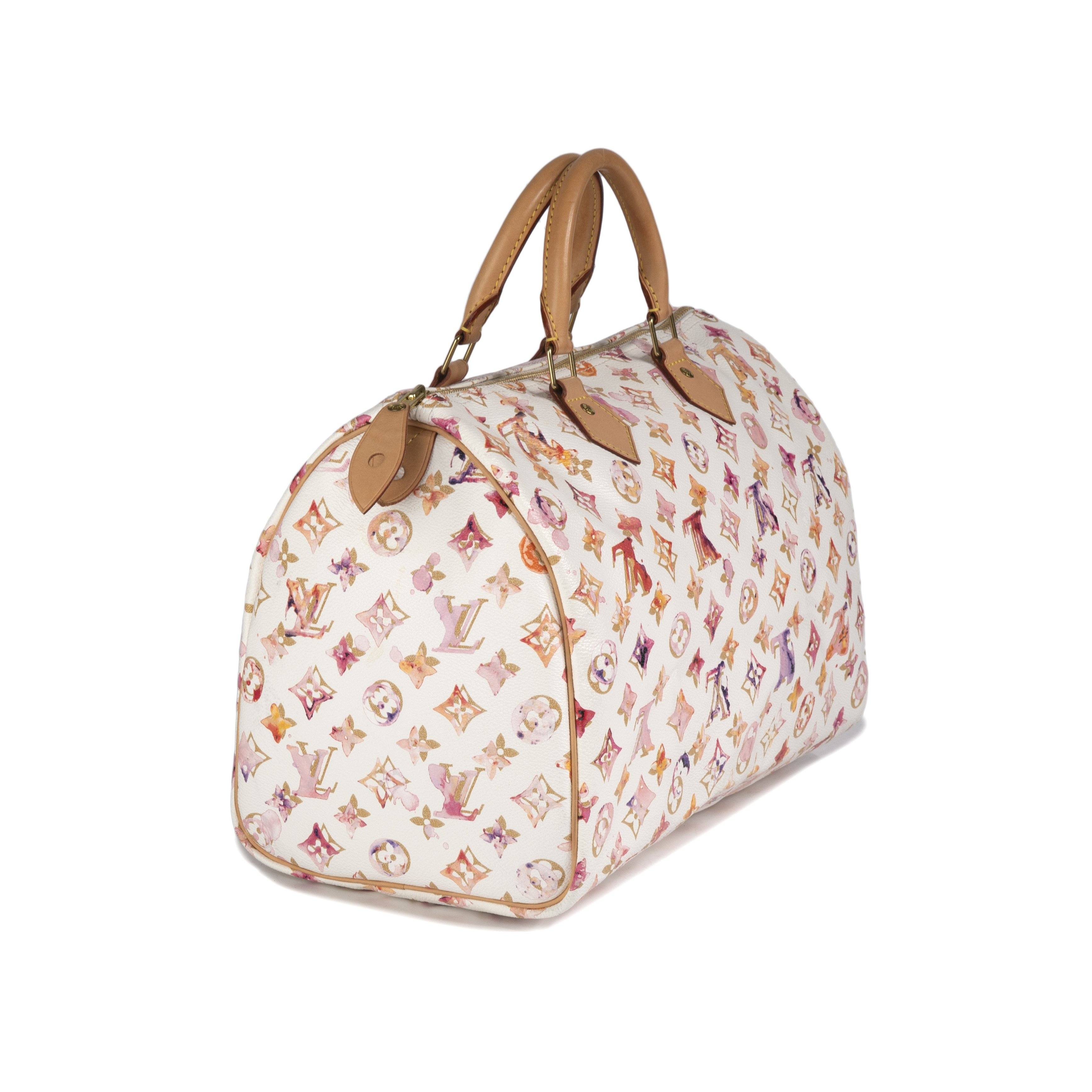 Louis Vuitton Limited Edition Monogram Watercolor Aquarelle Speedy 35