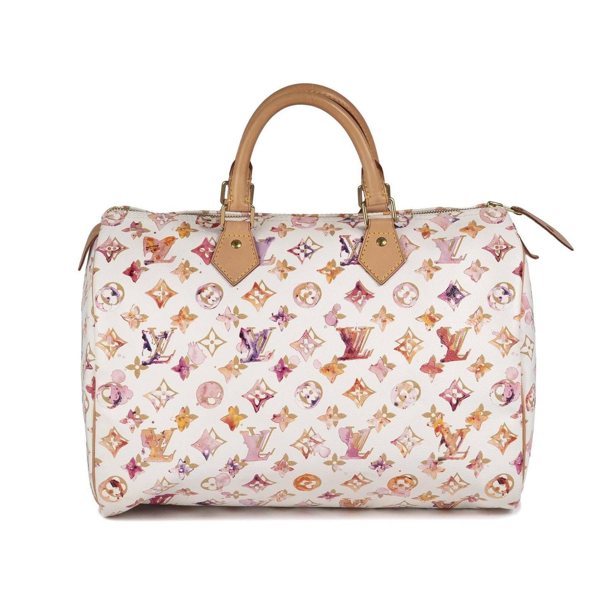 Louis Vuitton Limited Edition Monogram Watercolor Aquarelle Speedy 35