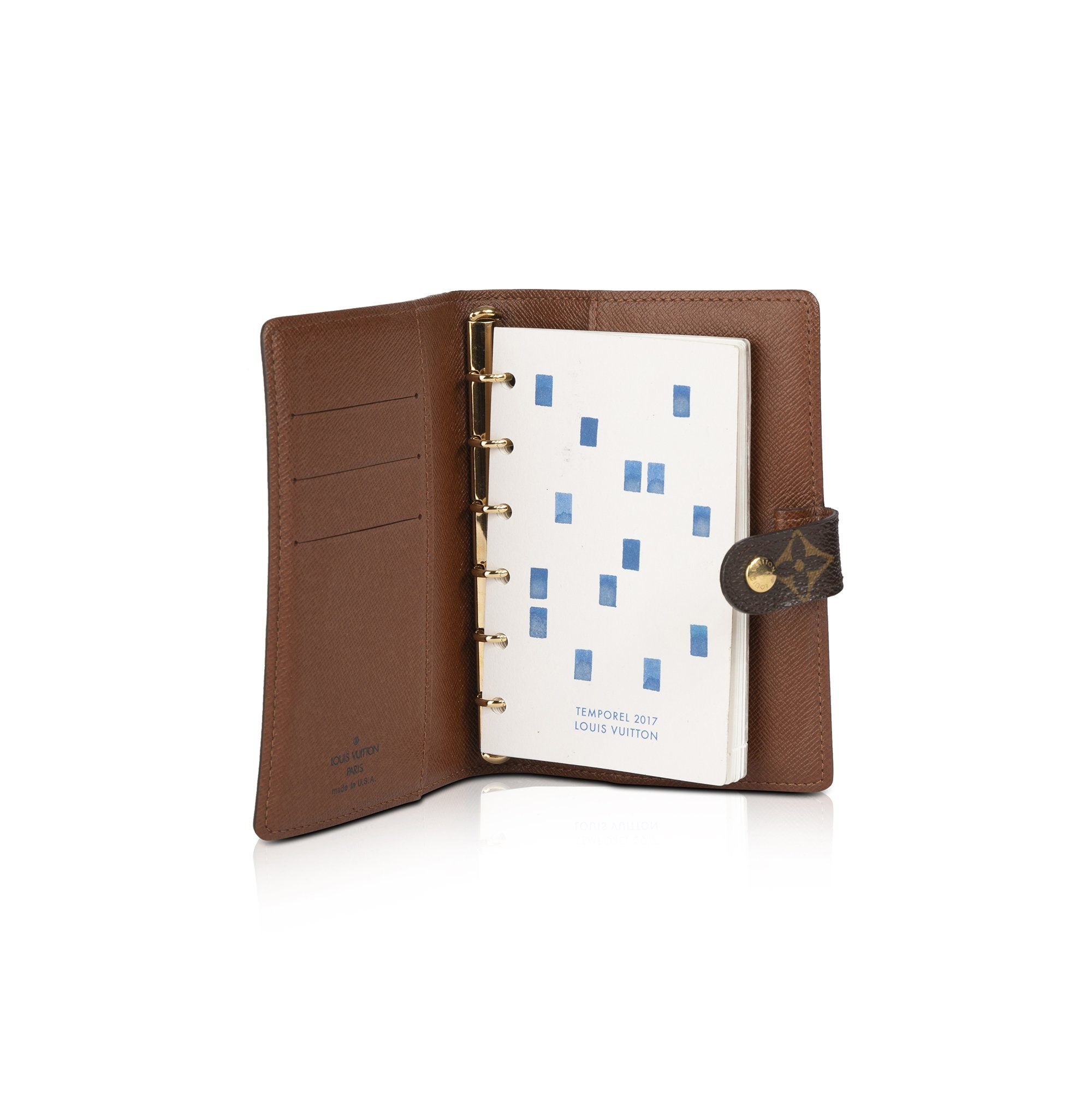 Louis Vuitton Monogram Small Ring Agenda Cover w/ Box