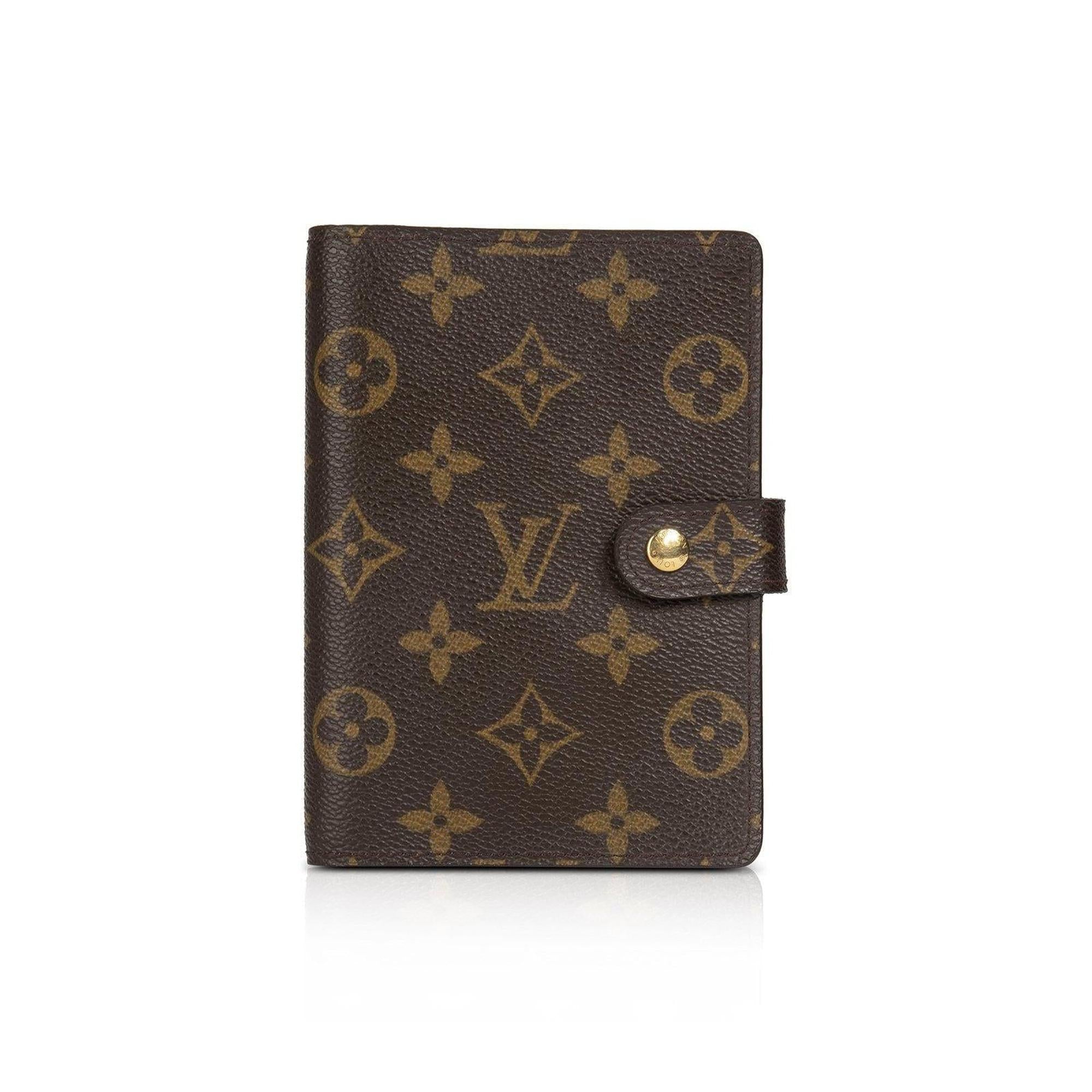 Louis Vuitton Monogram Small Ring Agenda Cover w/ Box