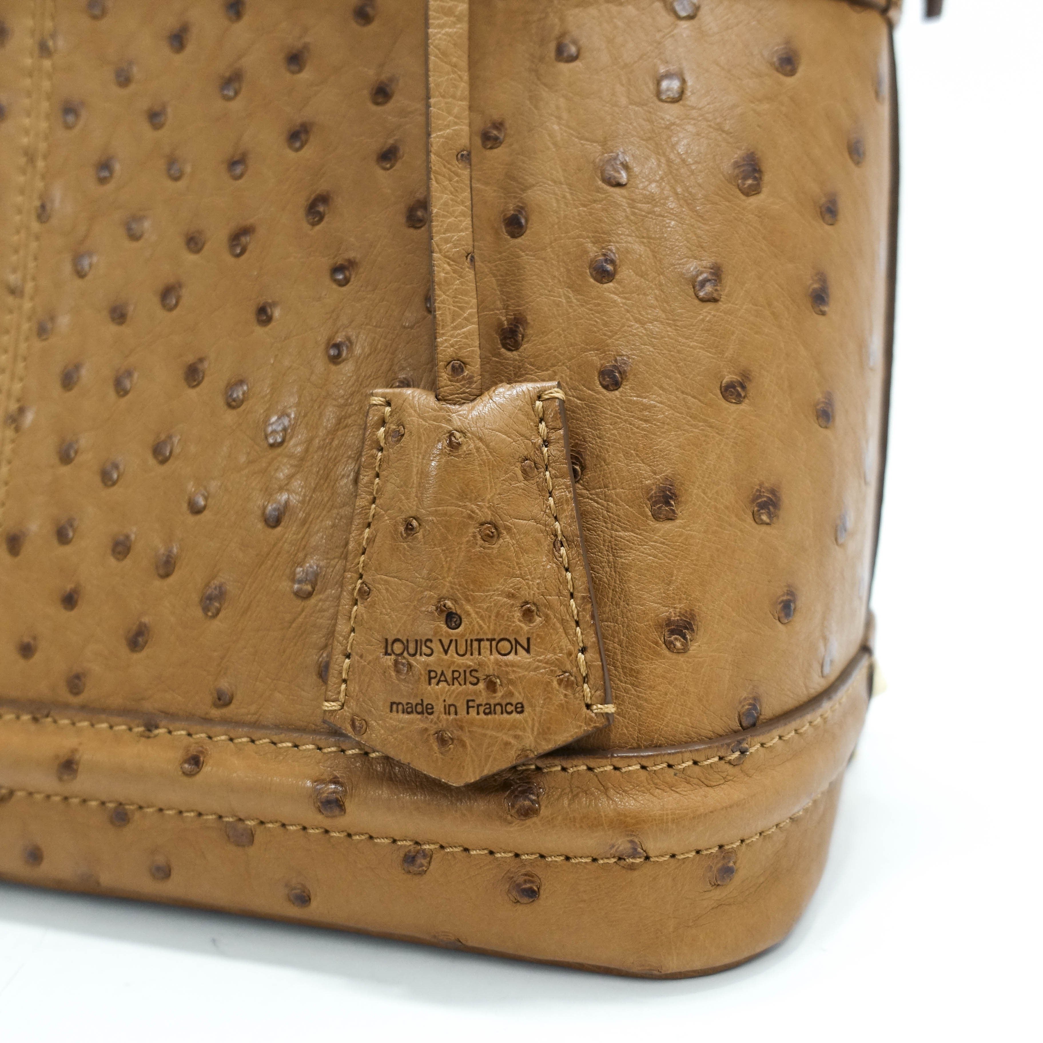 Louis Vuitton Ostrich Lockit MM