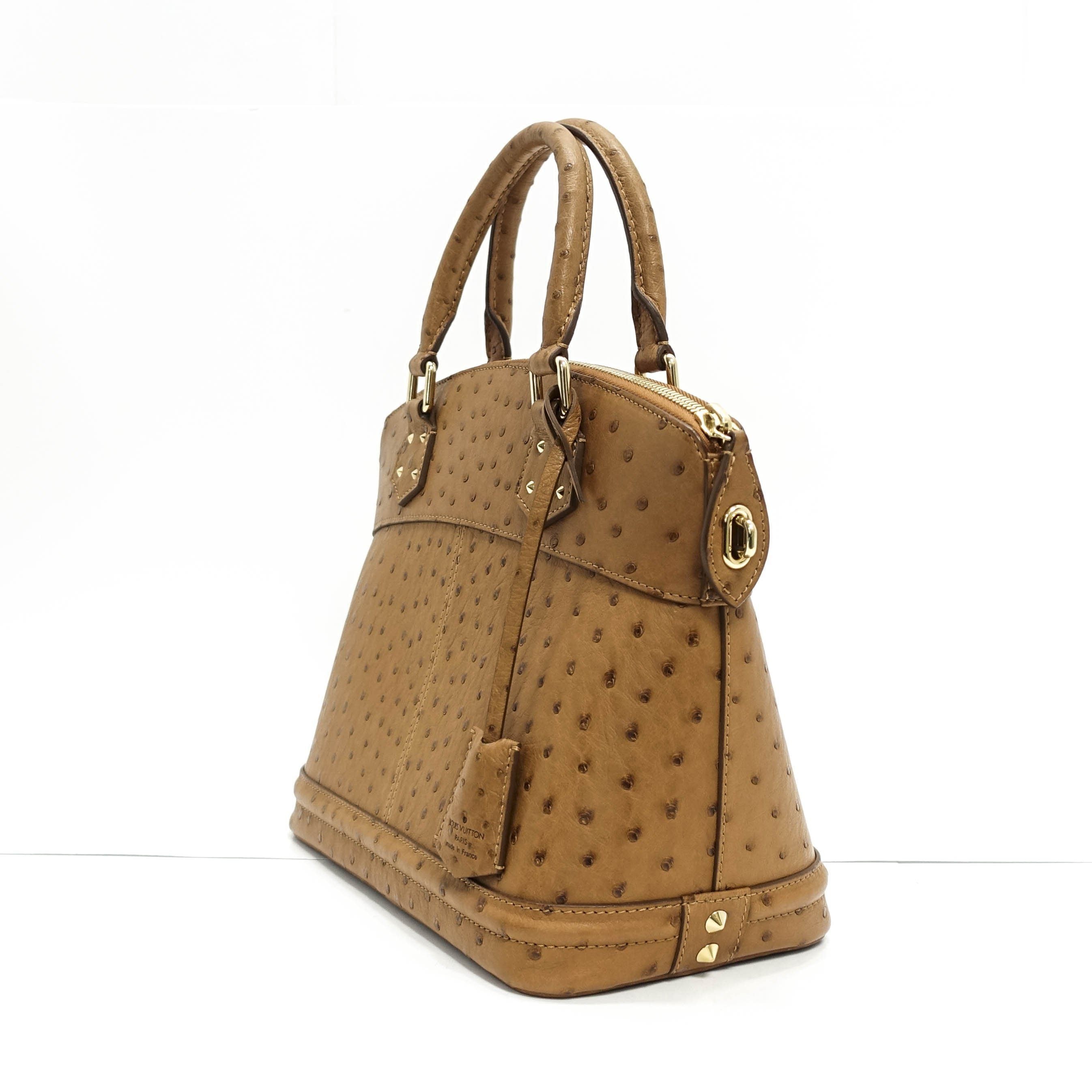 Louis Vuitton Ostrich Lockit MM