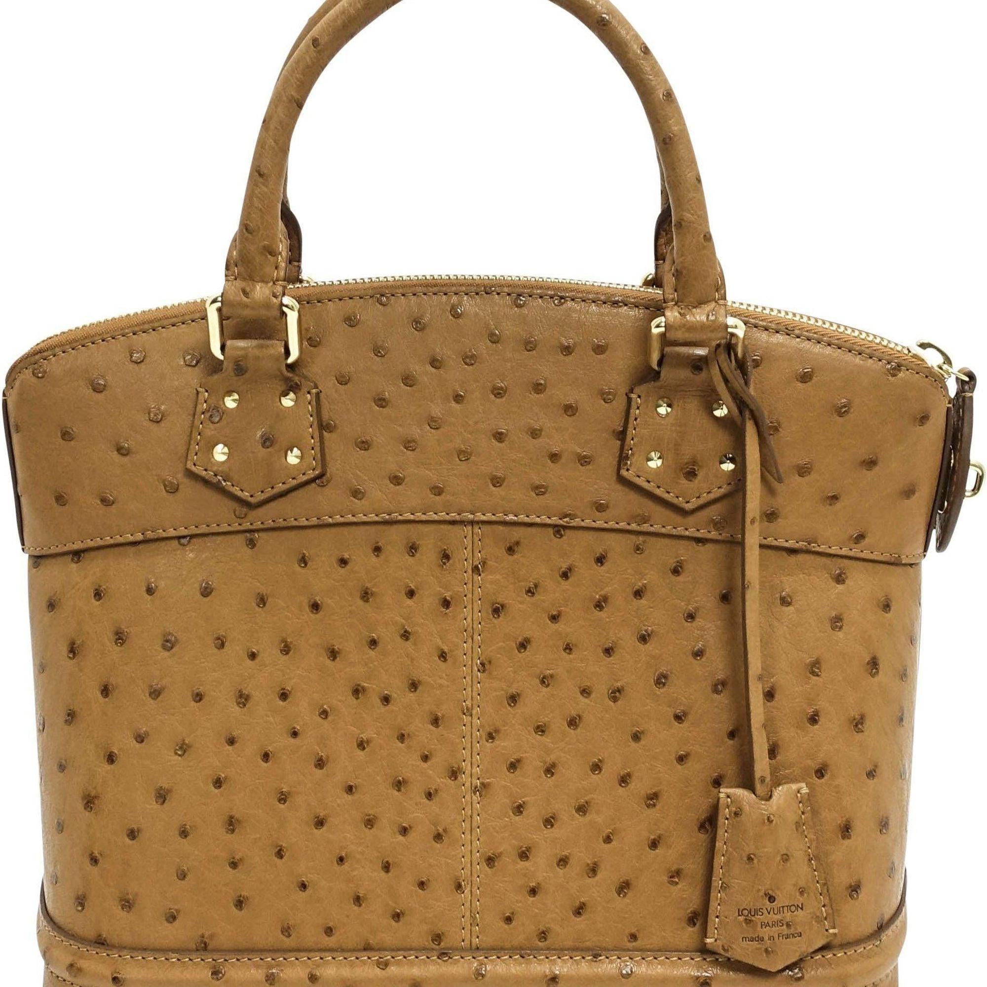 Louis Vuitton Ostrich Lockit MM