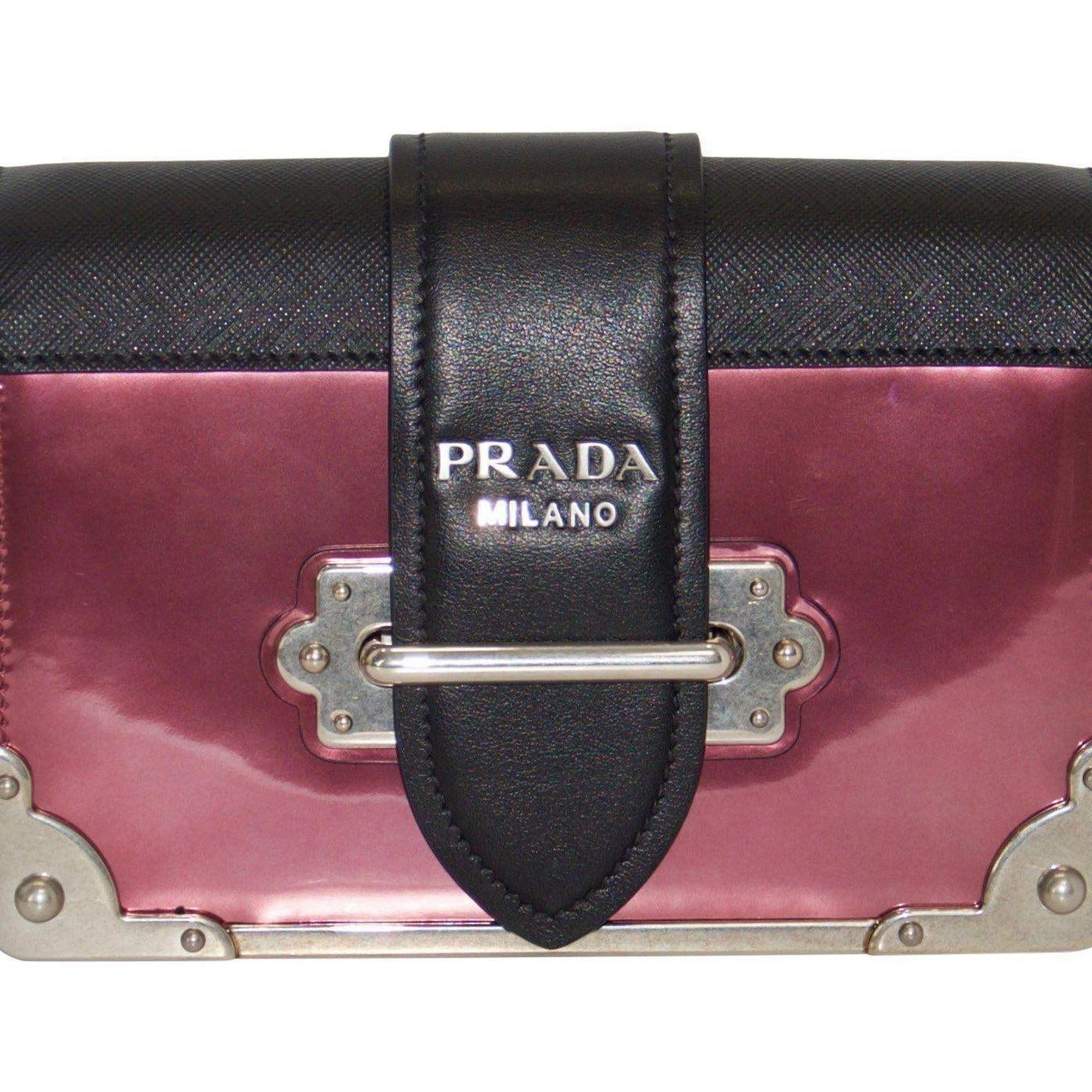 Prada 2018 Vitelo Metal Cahier Bag