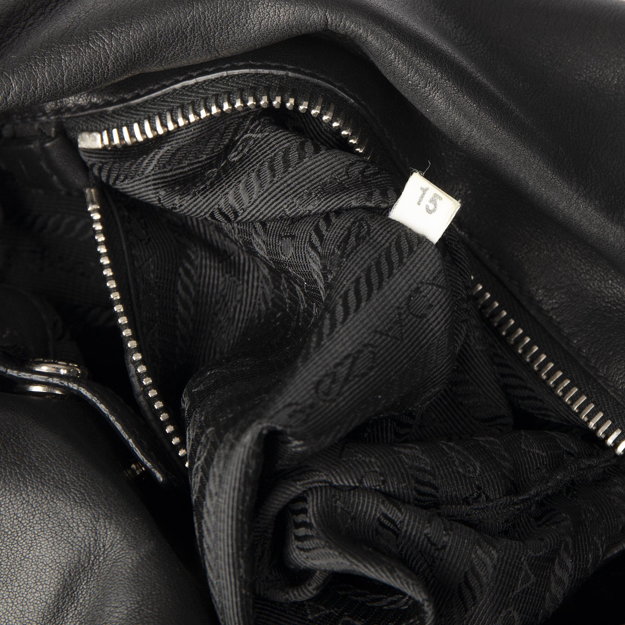 Prada Easy Tessuto Leather-Trimmed Bag