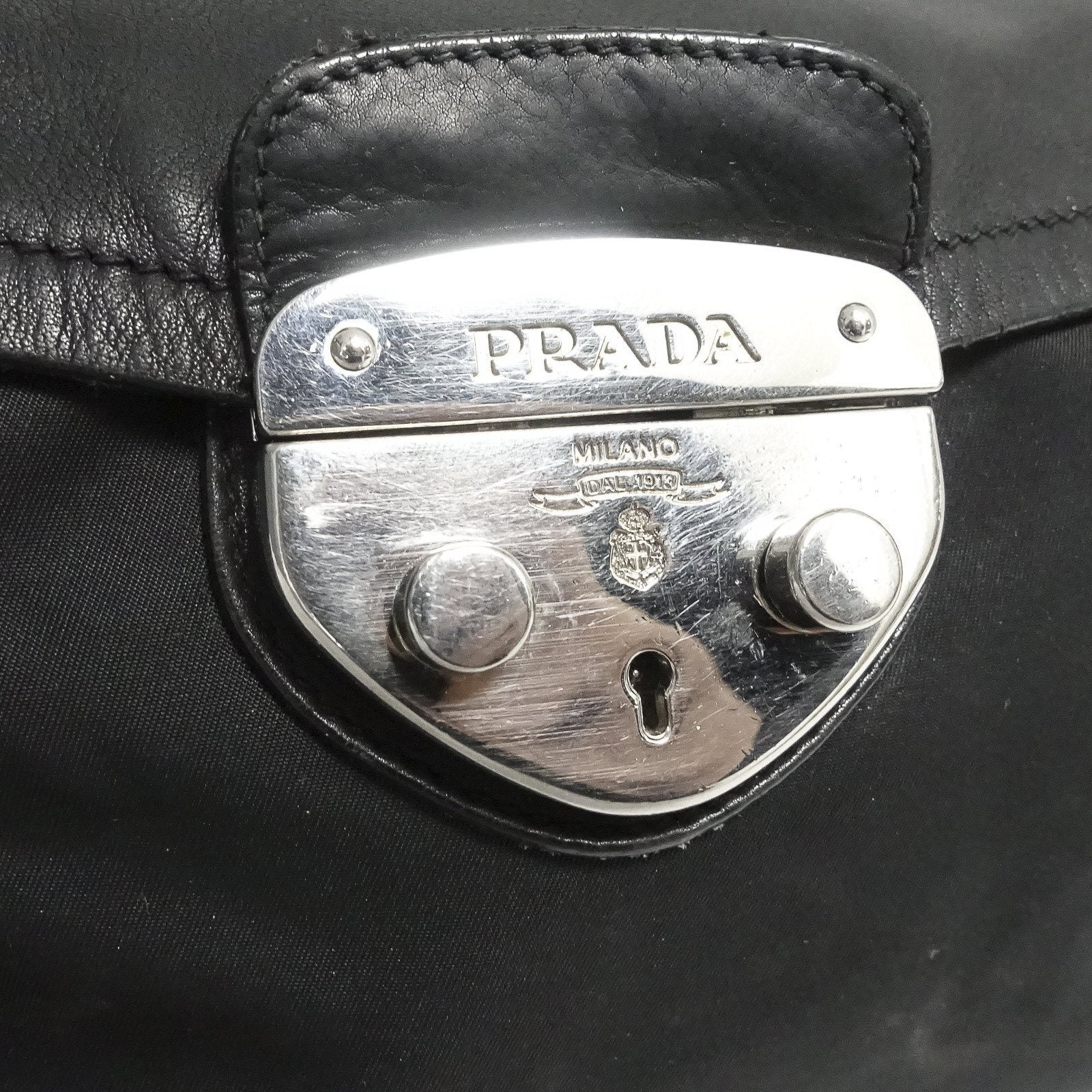 Prada Royal Calf Easy Side Pocket Bag