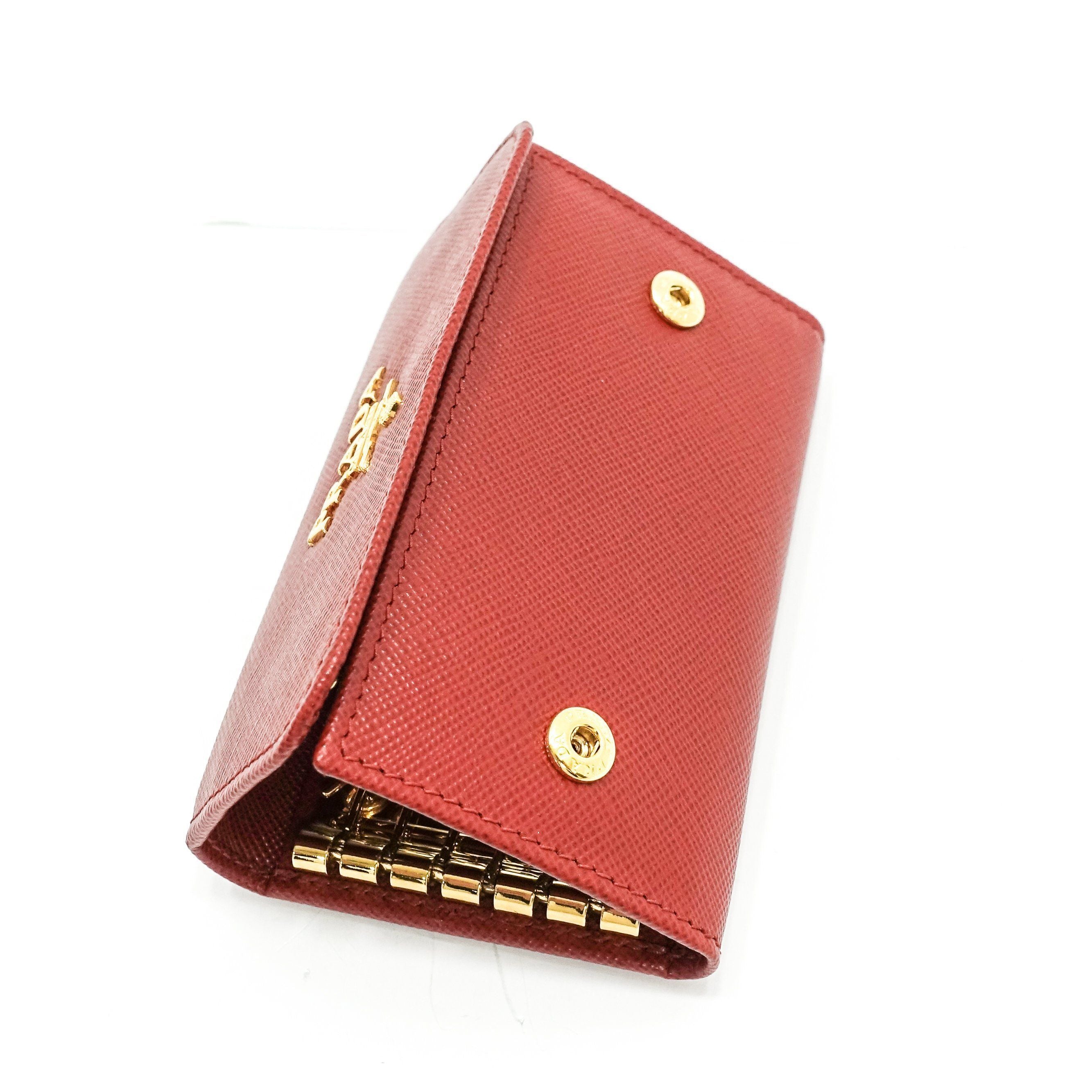 Prada Saffiano Leather 6 Key Holder