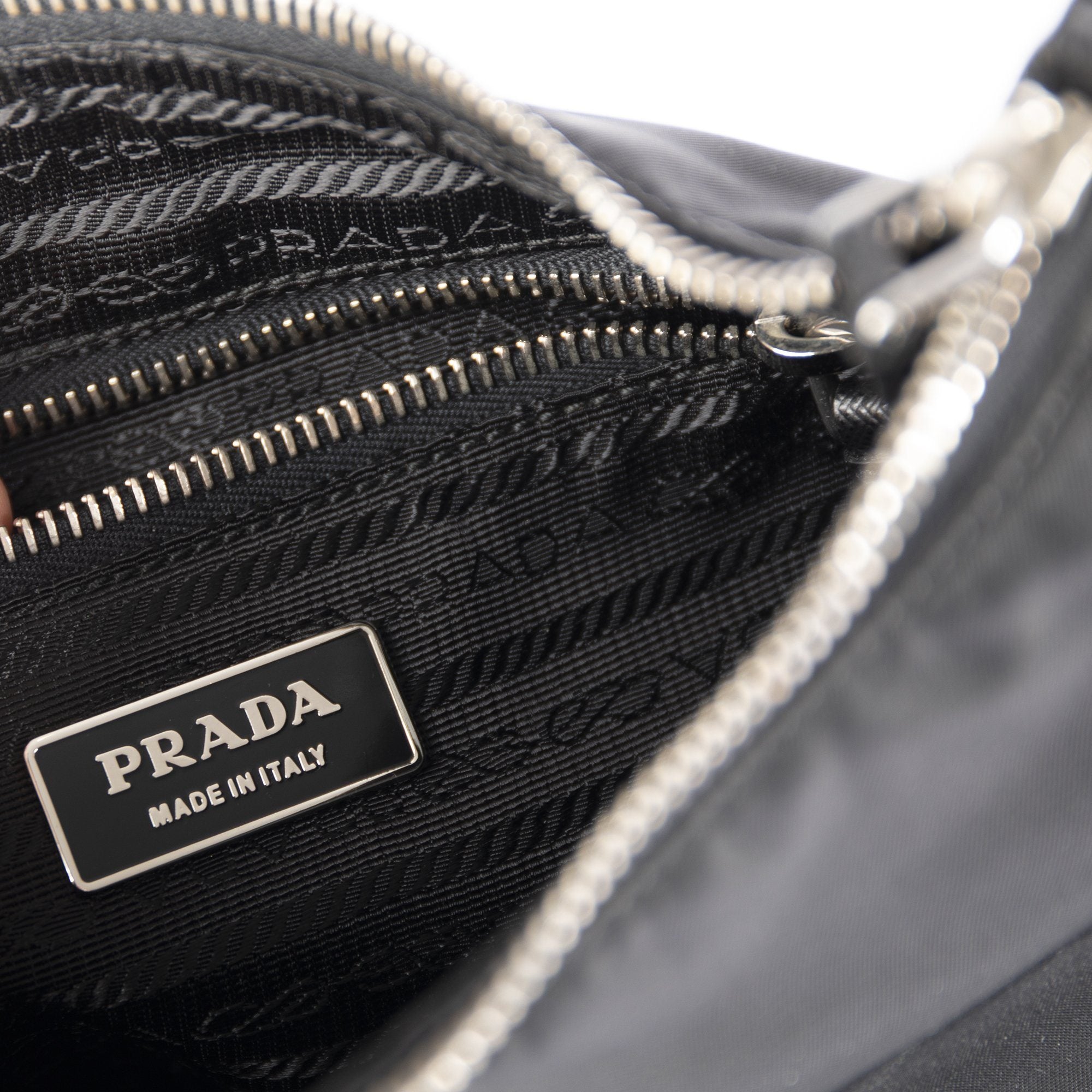 Prada Saffiano-Trimmed Tessuto Nylon Hobo