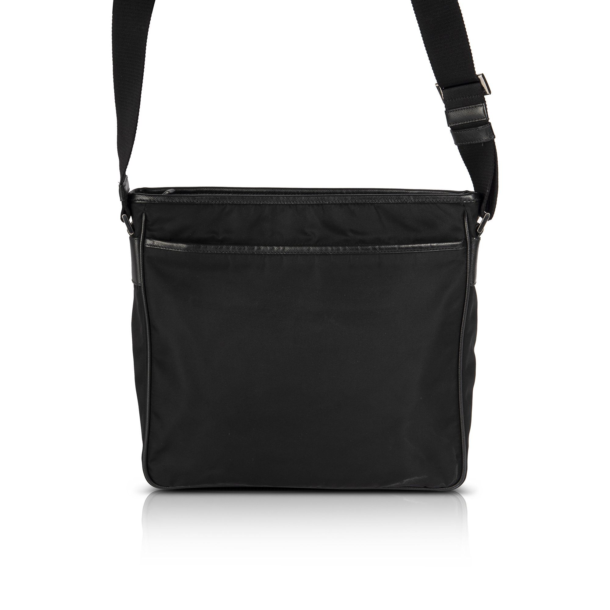 Prada Saffiano-Trimmed Tessuto Nylon Messenger Bag