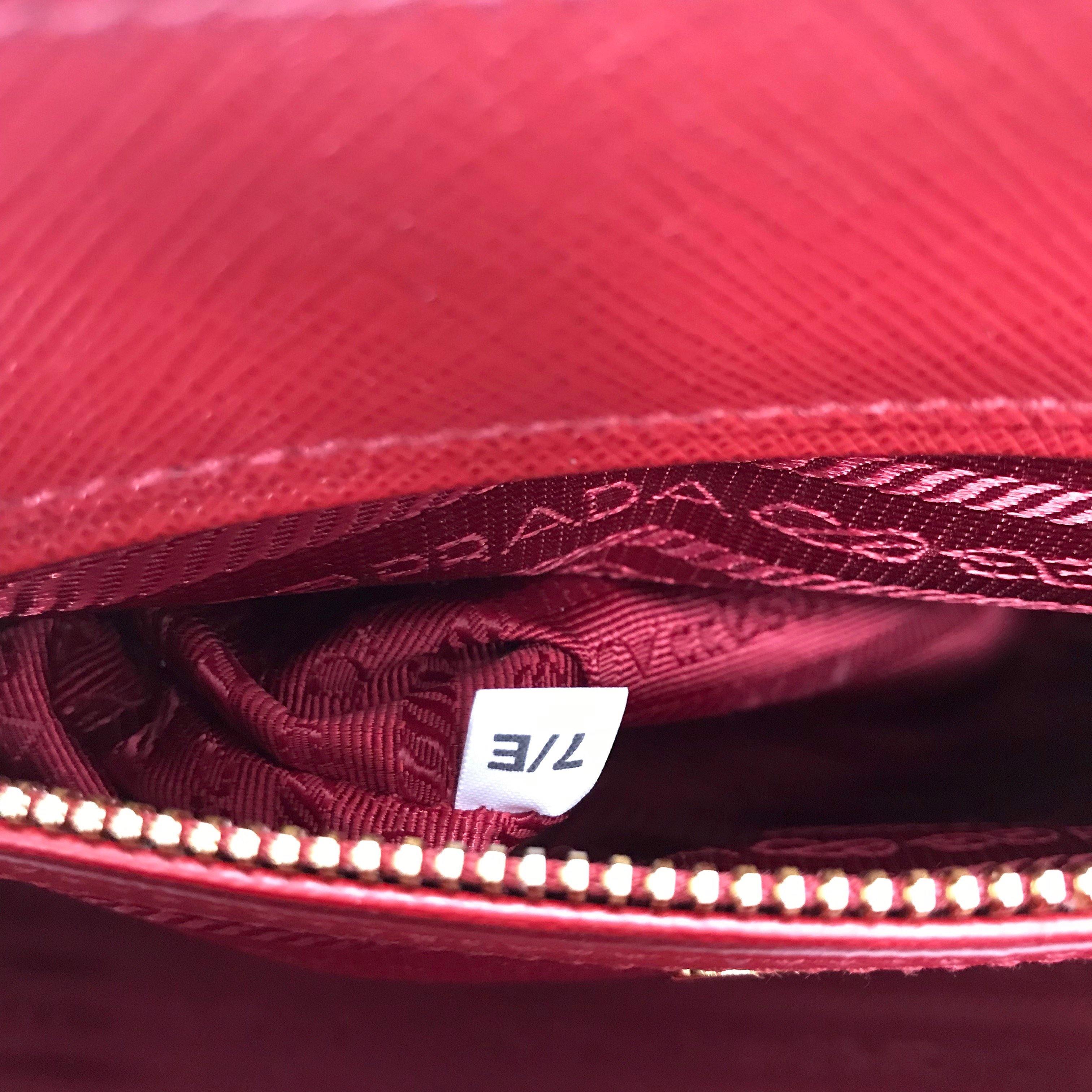 Prada Small Saffiano Lux Galleria Double Zip Tote