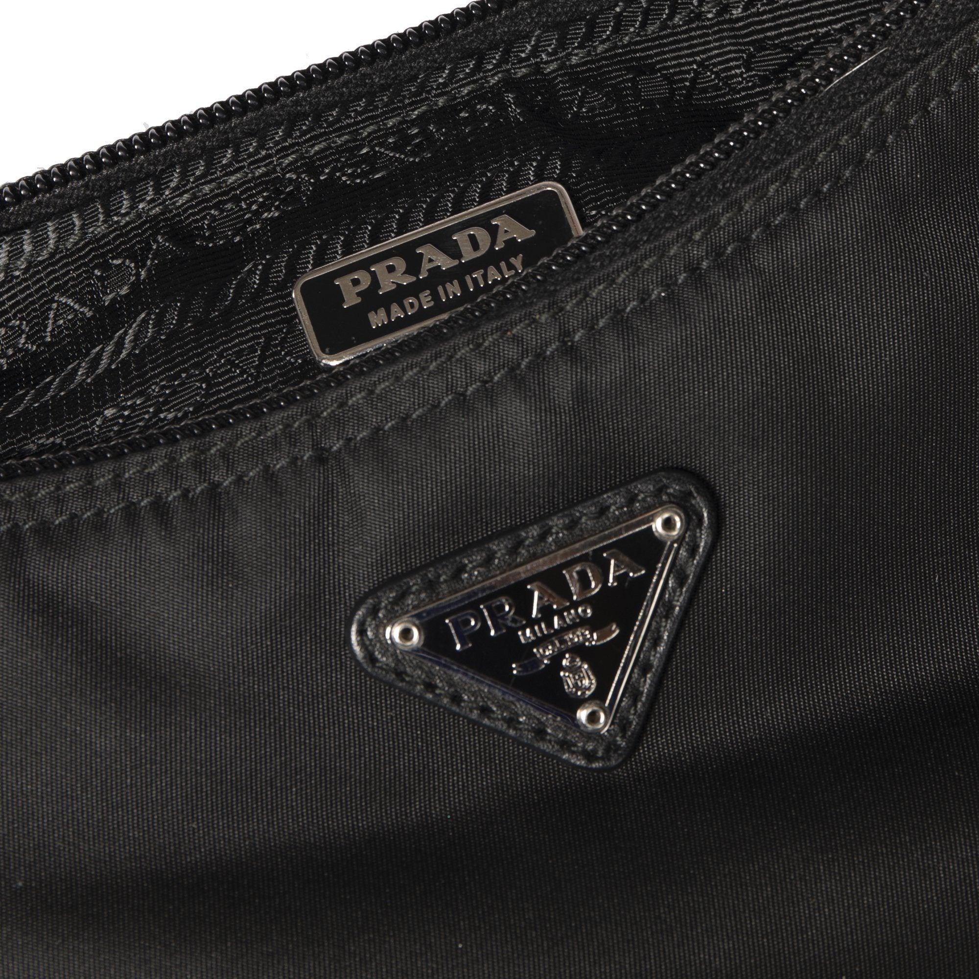 Prada Tessuto Nylon Zip Pochette