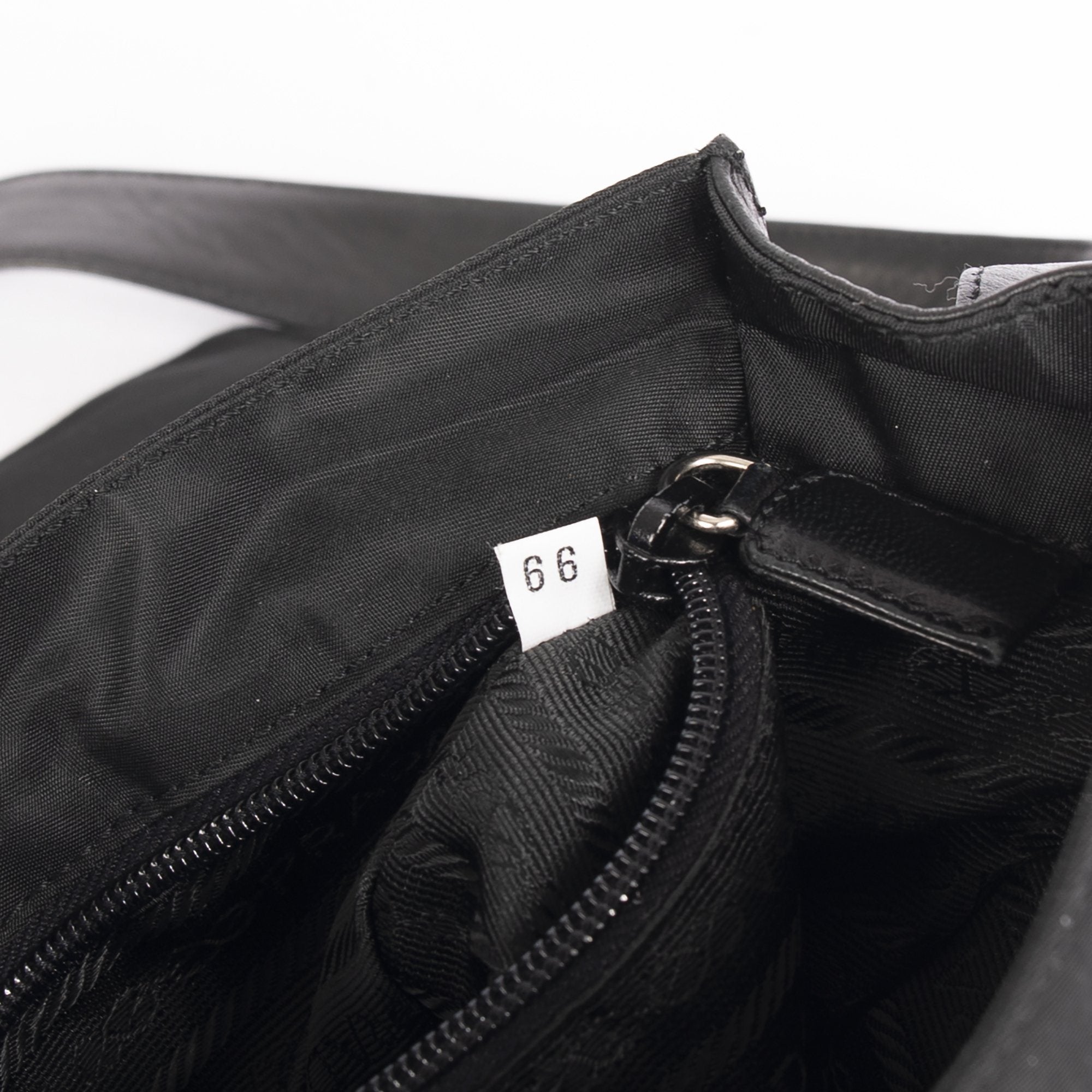 Prada Vintage Leather-Trimmed Tessuto Nylon Messenger Bag