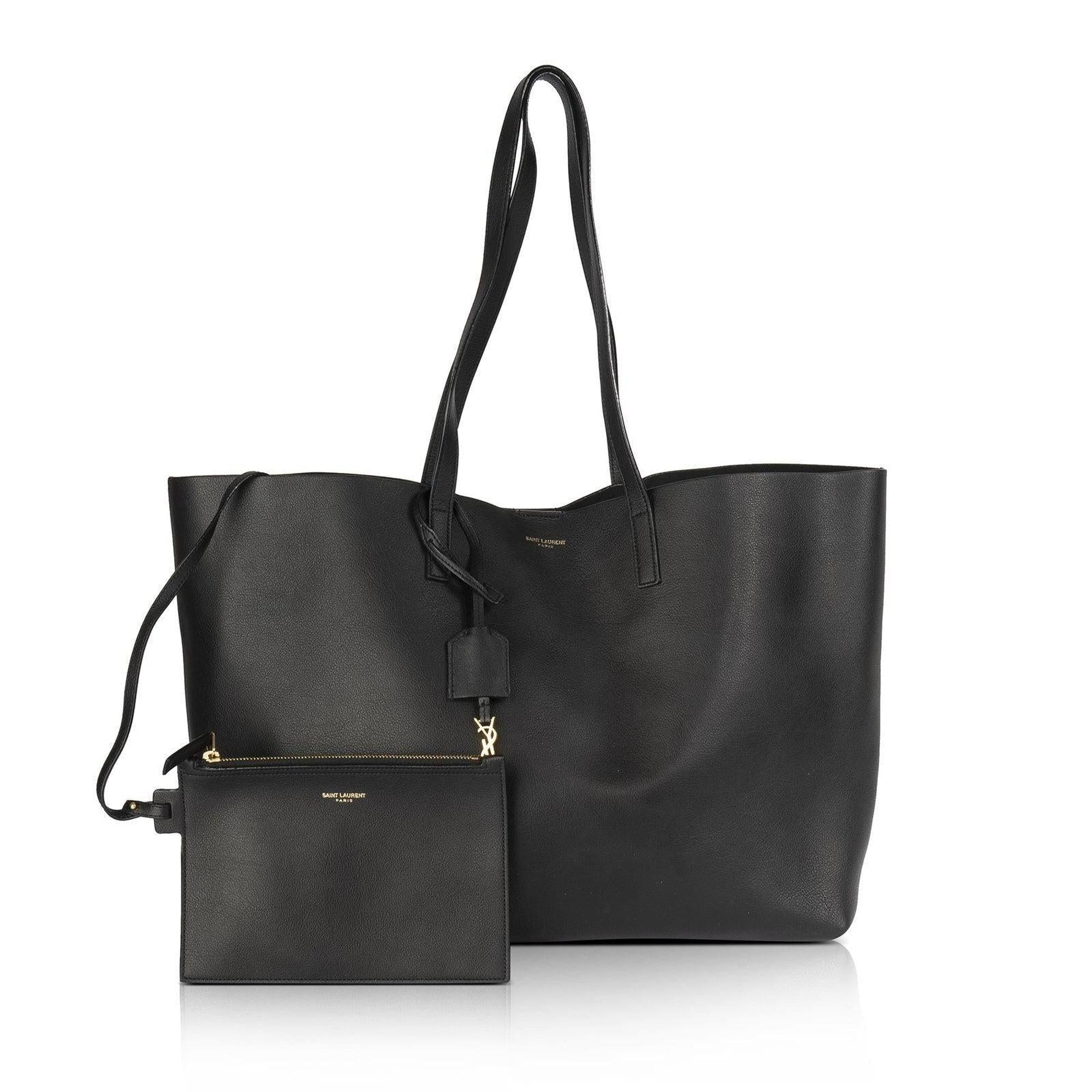 Saint Laurent E/W Shopping Tote w/ Pouch