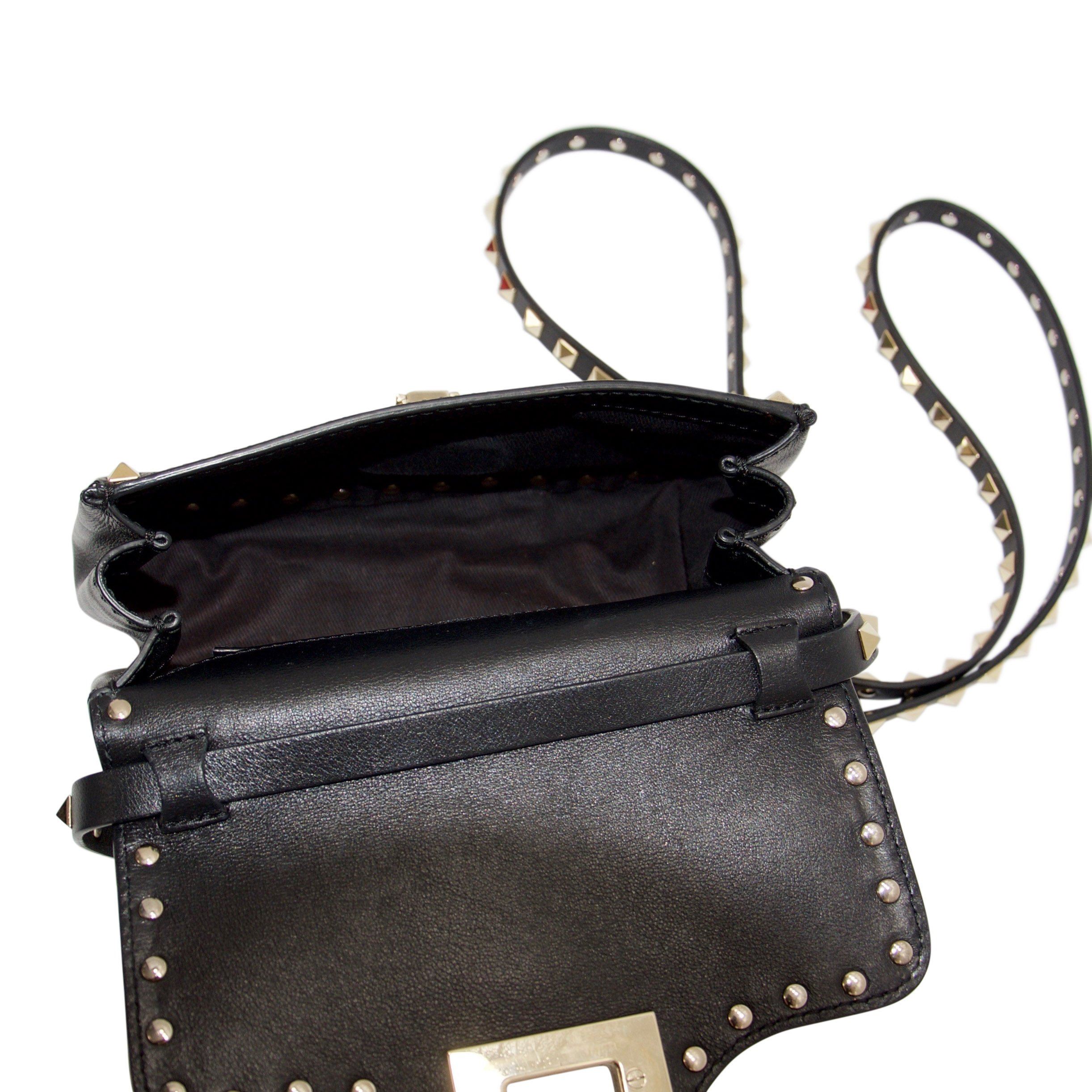 Valentino Mini Rockstud Flap Crossbody Bag