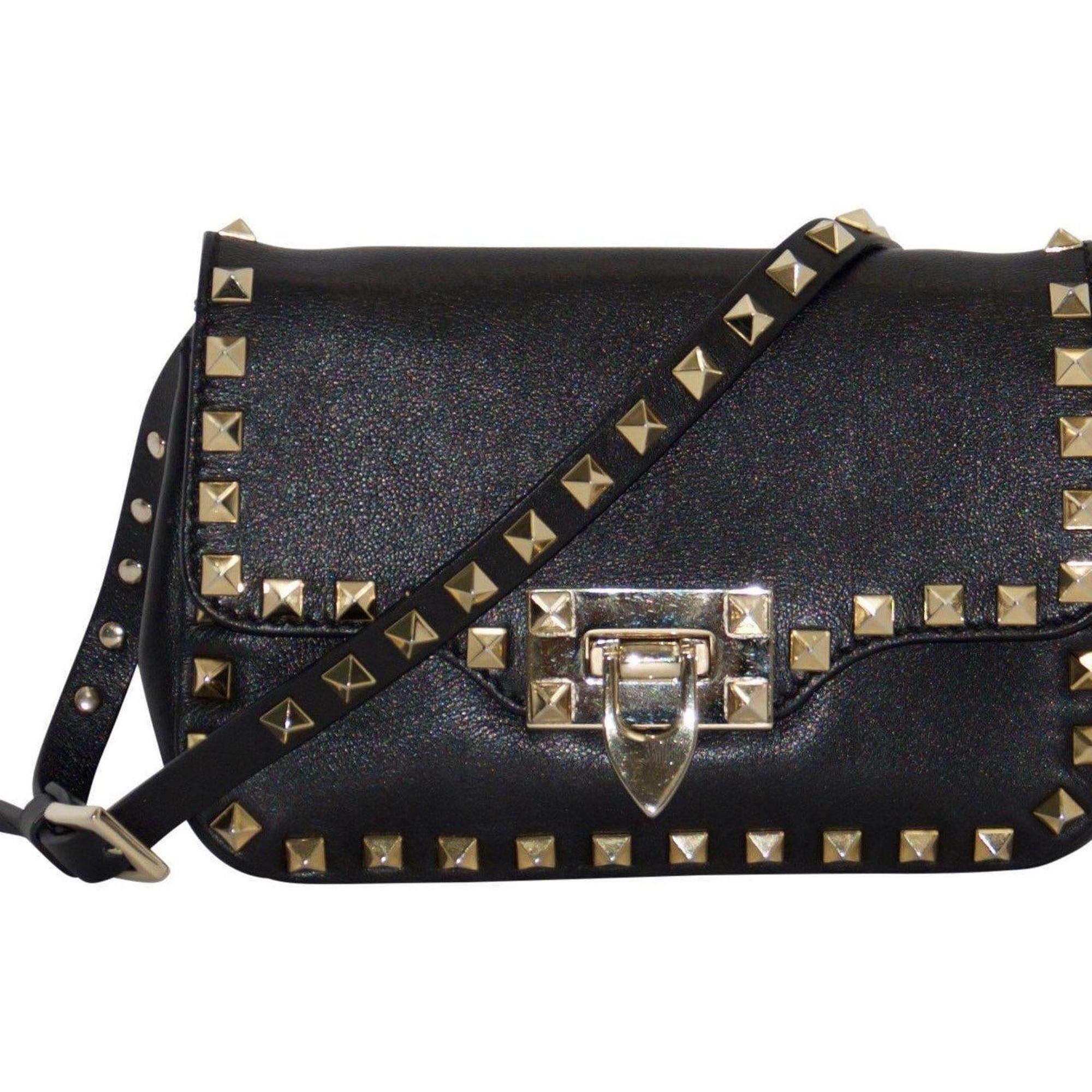 Valentino Mini Rockstud Flap Crossbody Bag