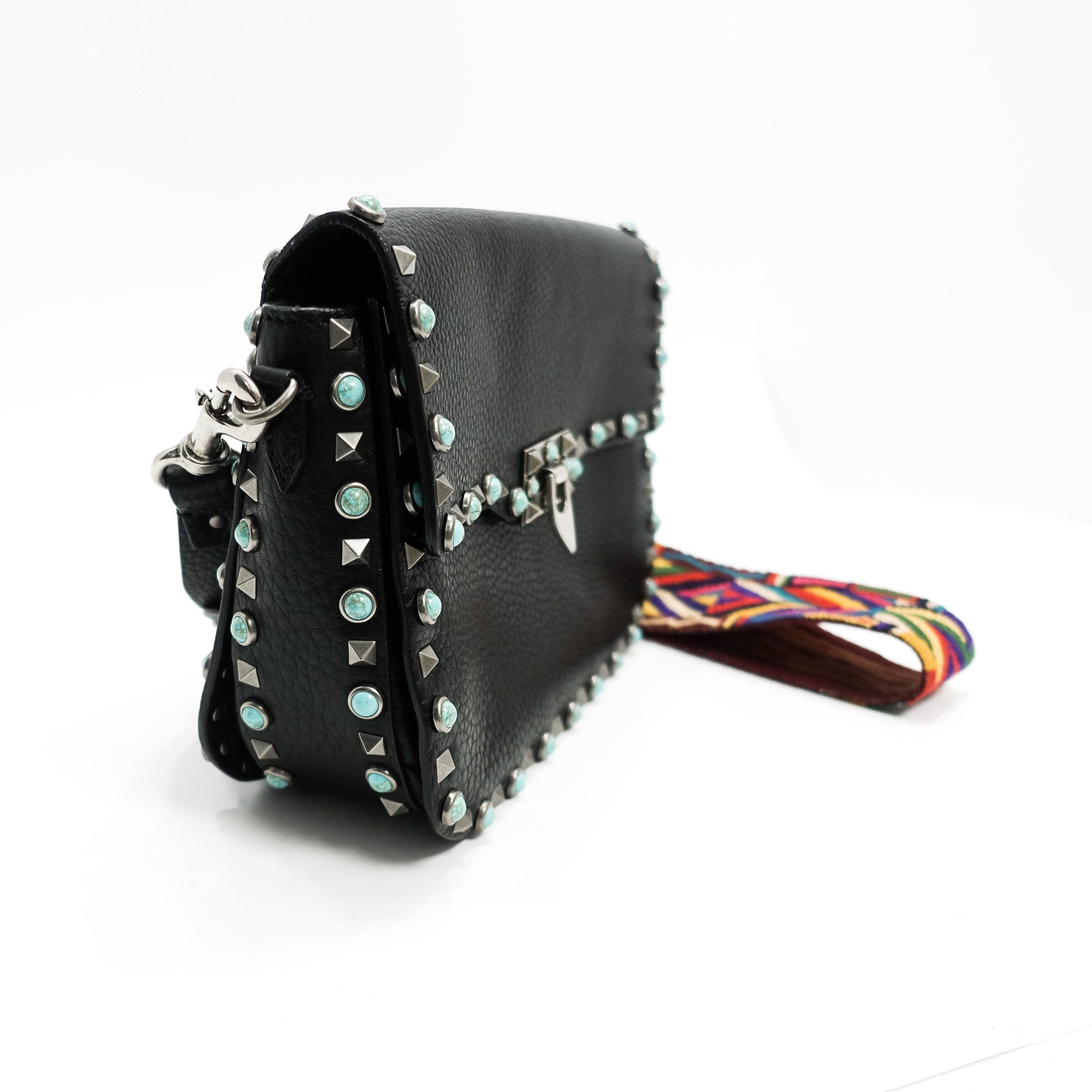 Valention Rockstud Rolling Crossbody Bag