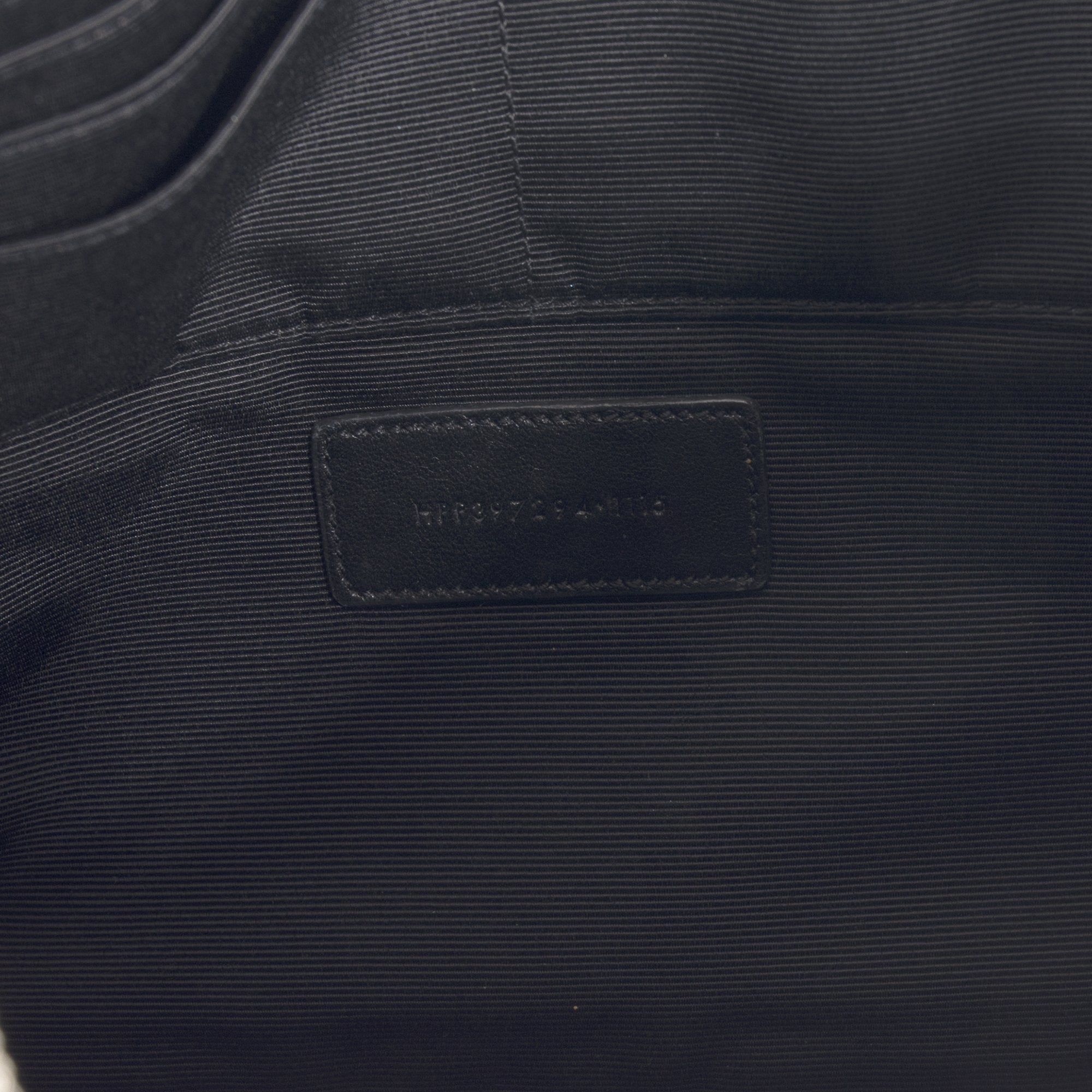 Yves Saint Laurent Crocodile Embossed Zip Pouch